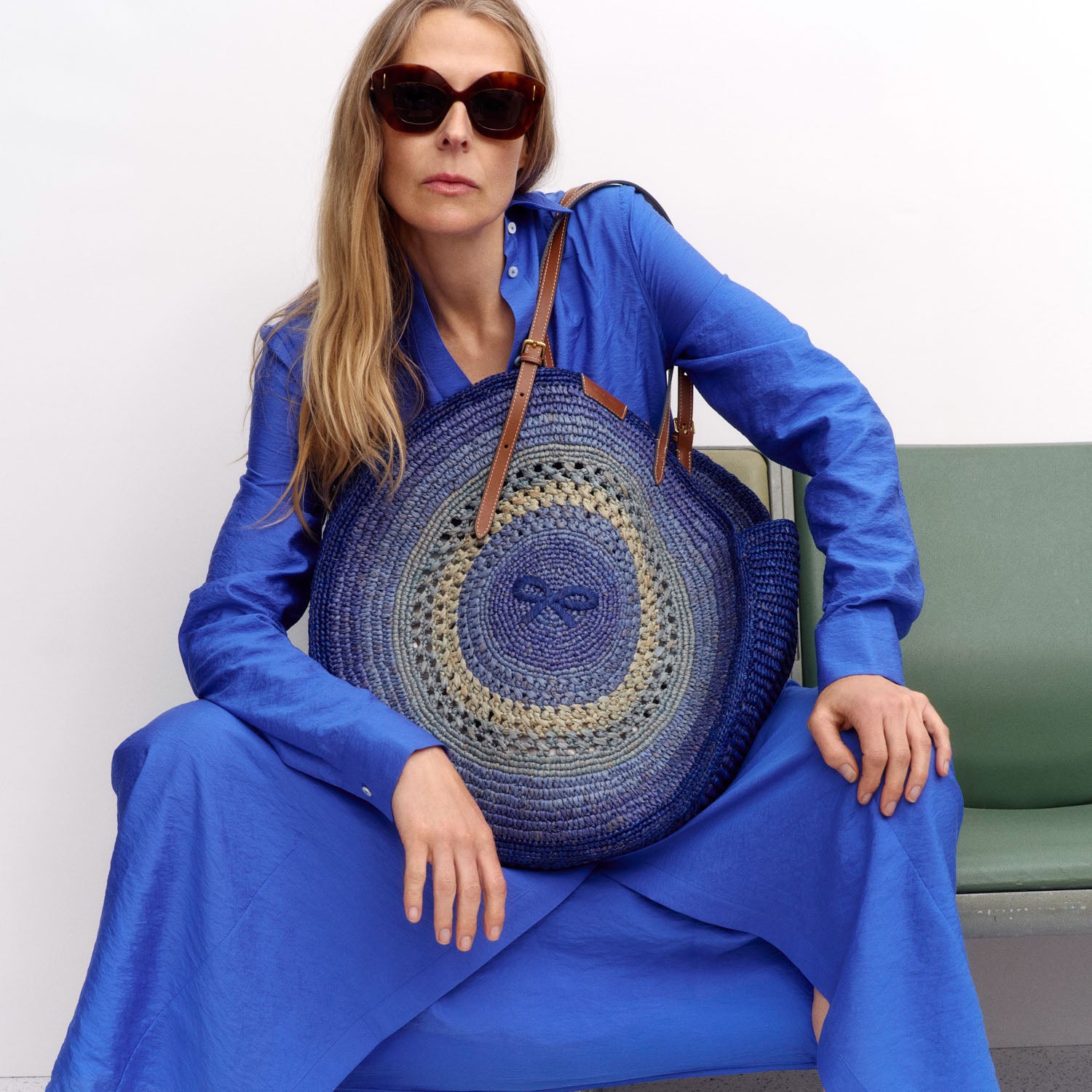 Raffia Round Bow Tote | Anya Hindmarch US
