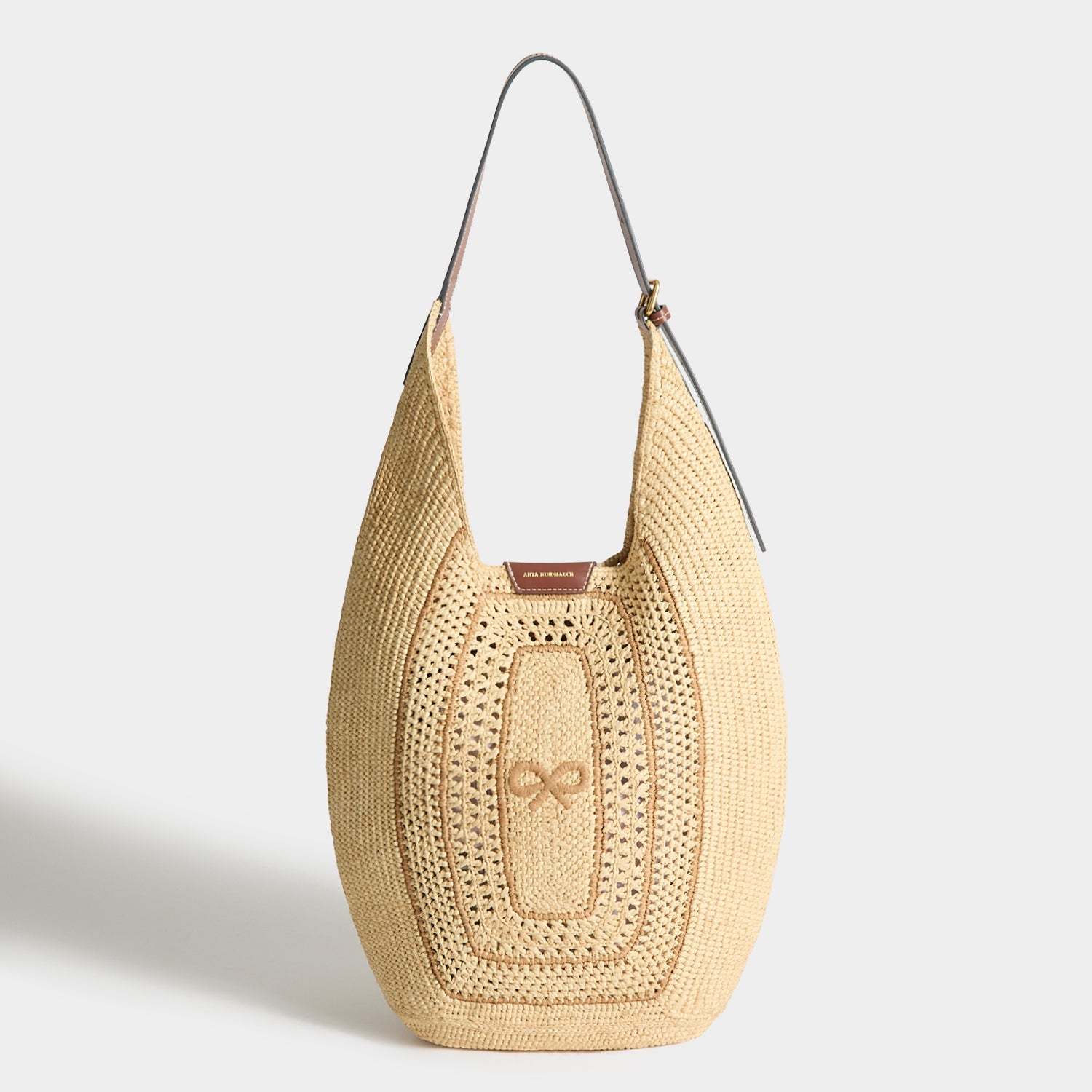 Anya Hindmarch ベージュ ロープボウハンドバッグ フラップ式 Anya Hindmarch ベージュ ロープボウハンドバッグ フラップ式 【公式通販】