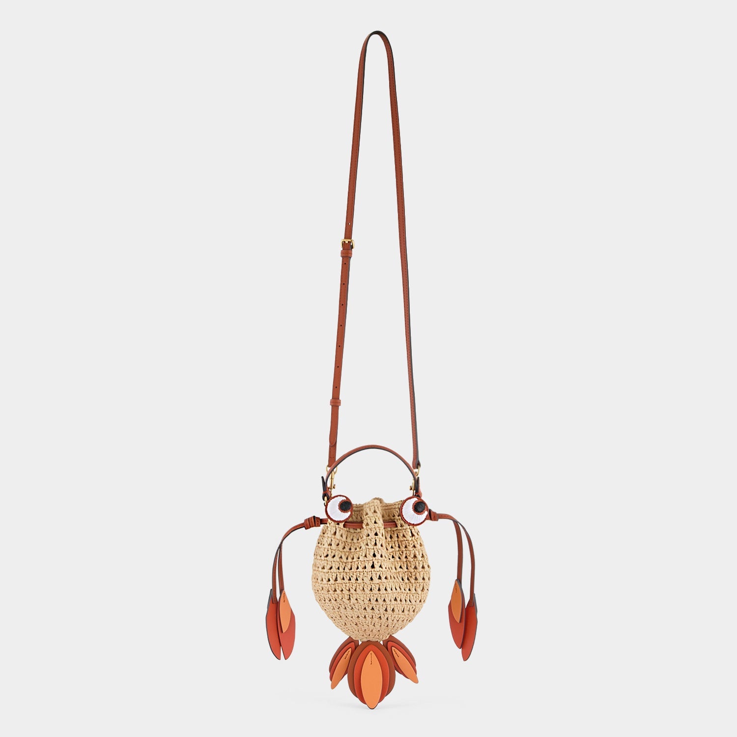 Mini Raffia Cross-body Goldfish Bag | Anya Hindmarch US