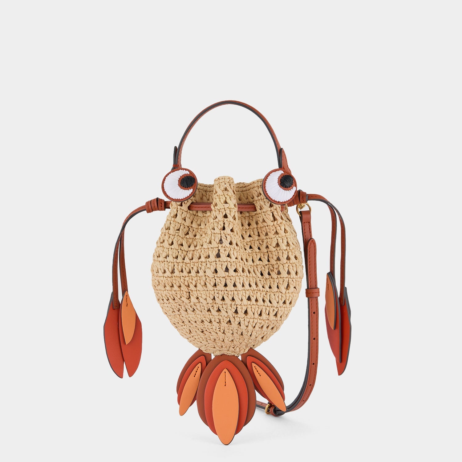 Mini Raffia Cross-body Goldfish Bag | Anya Hindmarch US