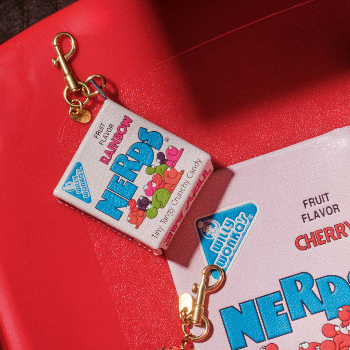 Nerds Bag Charm in Chalk Leather | Anya Hindmarch US