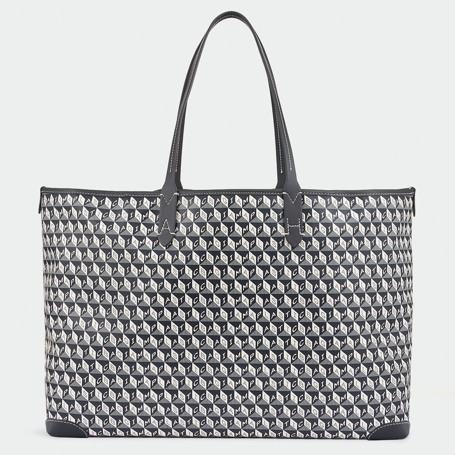 I Am A Plastic Bag Motif Tote -

                  
                    Recycled Coated Canvas in Charcoal -
                  

                  Anya Hindmarch US

