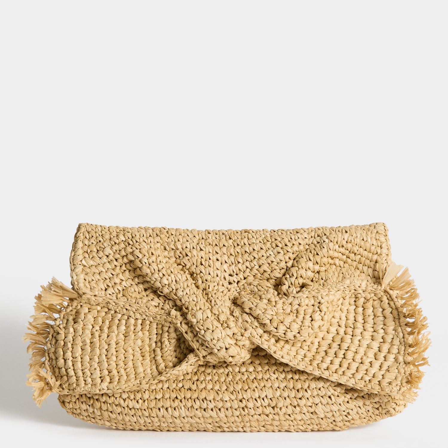 Raffia Bow Clutch Bag | Anya Hindmarch US