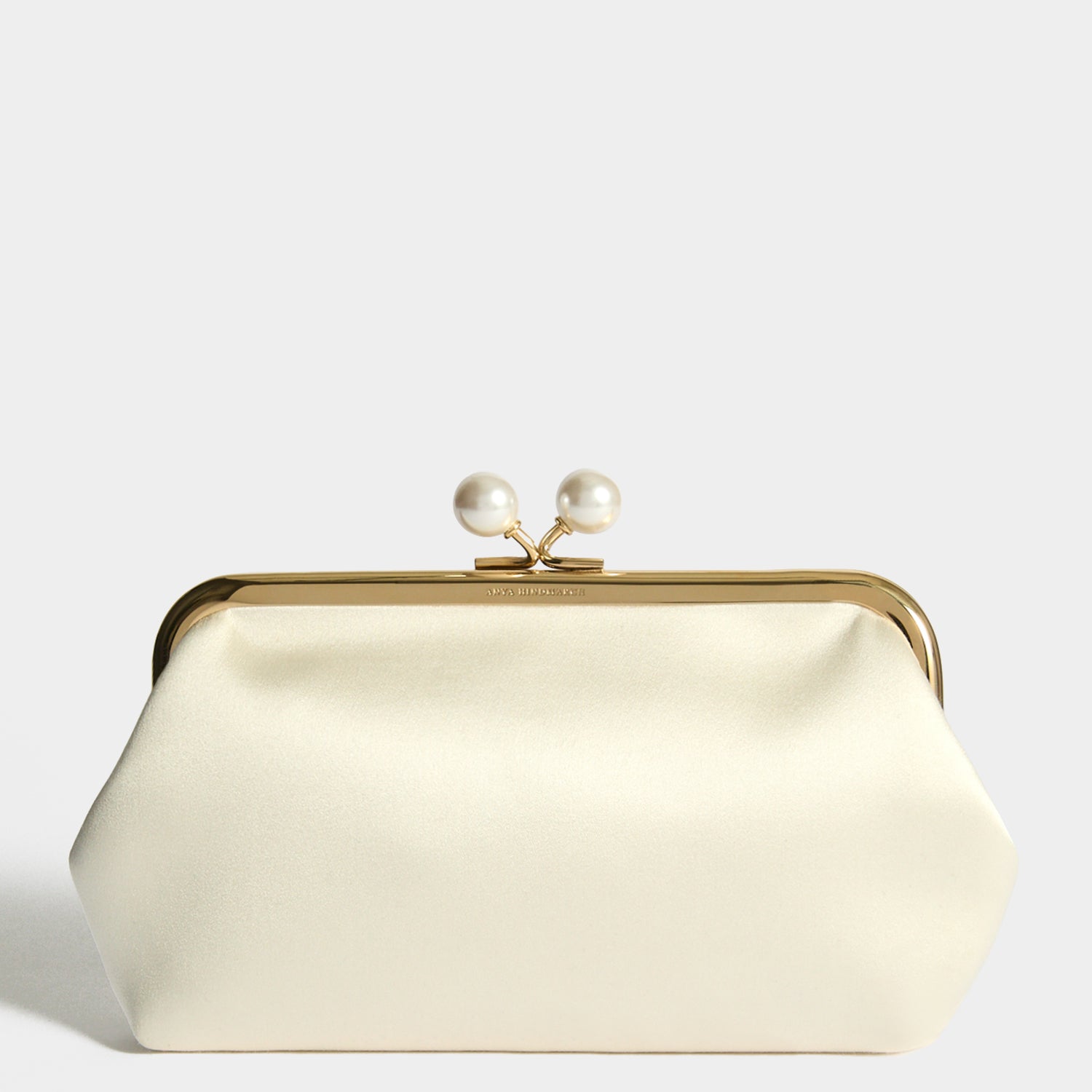 Ivory Maud Clutch Bag with Pearl Tassels | Anya Hindmarch US