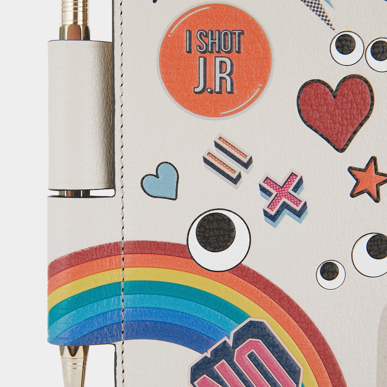 関税なし☆ANYA HINDMARCH Leather A5 Allover Sticker Journal All Over Stickers A5 Journal | Anya Hindmarch US