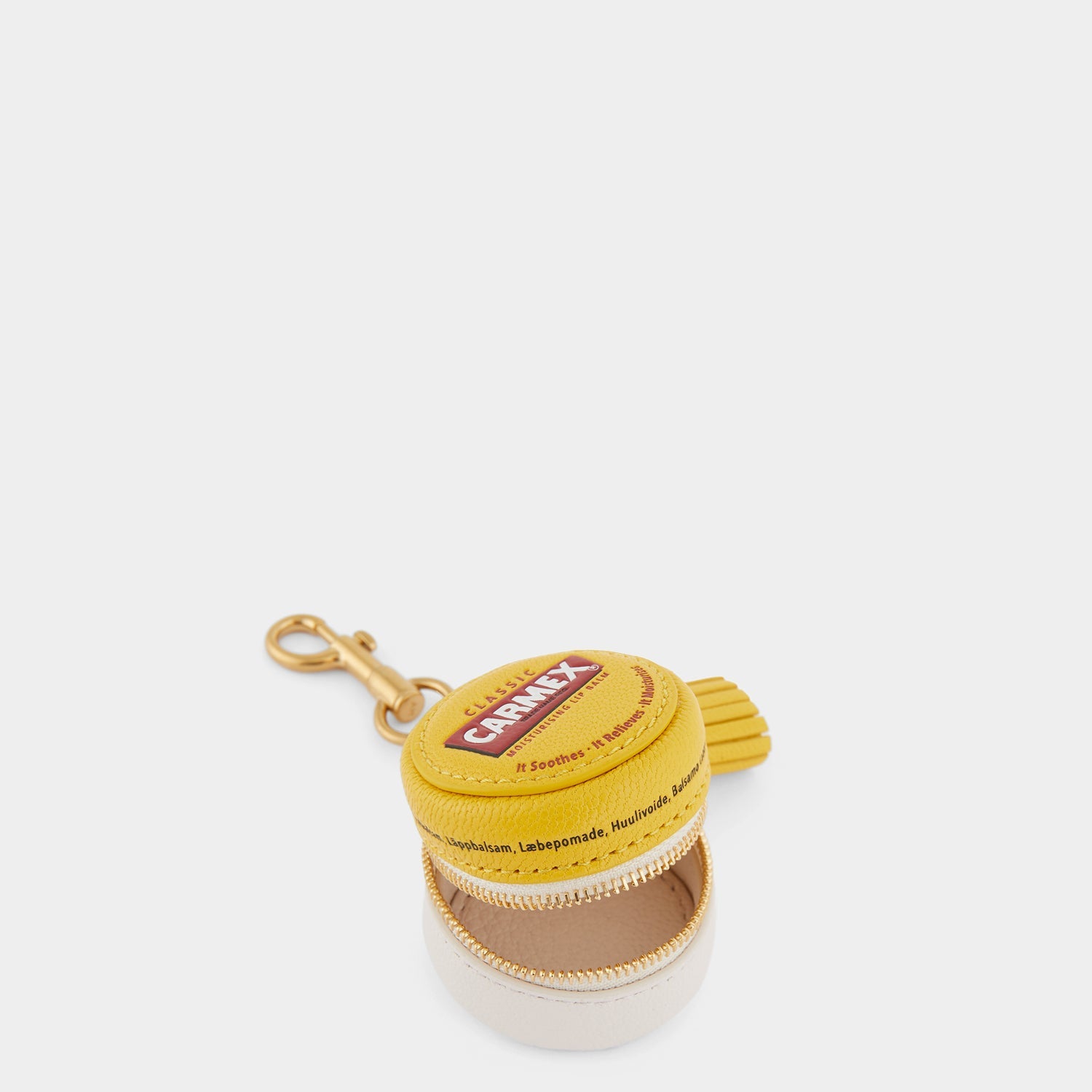 Anya Hindmarch Anya Brands Carmex Yellow Leather Coin Purse Accessorie