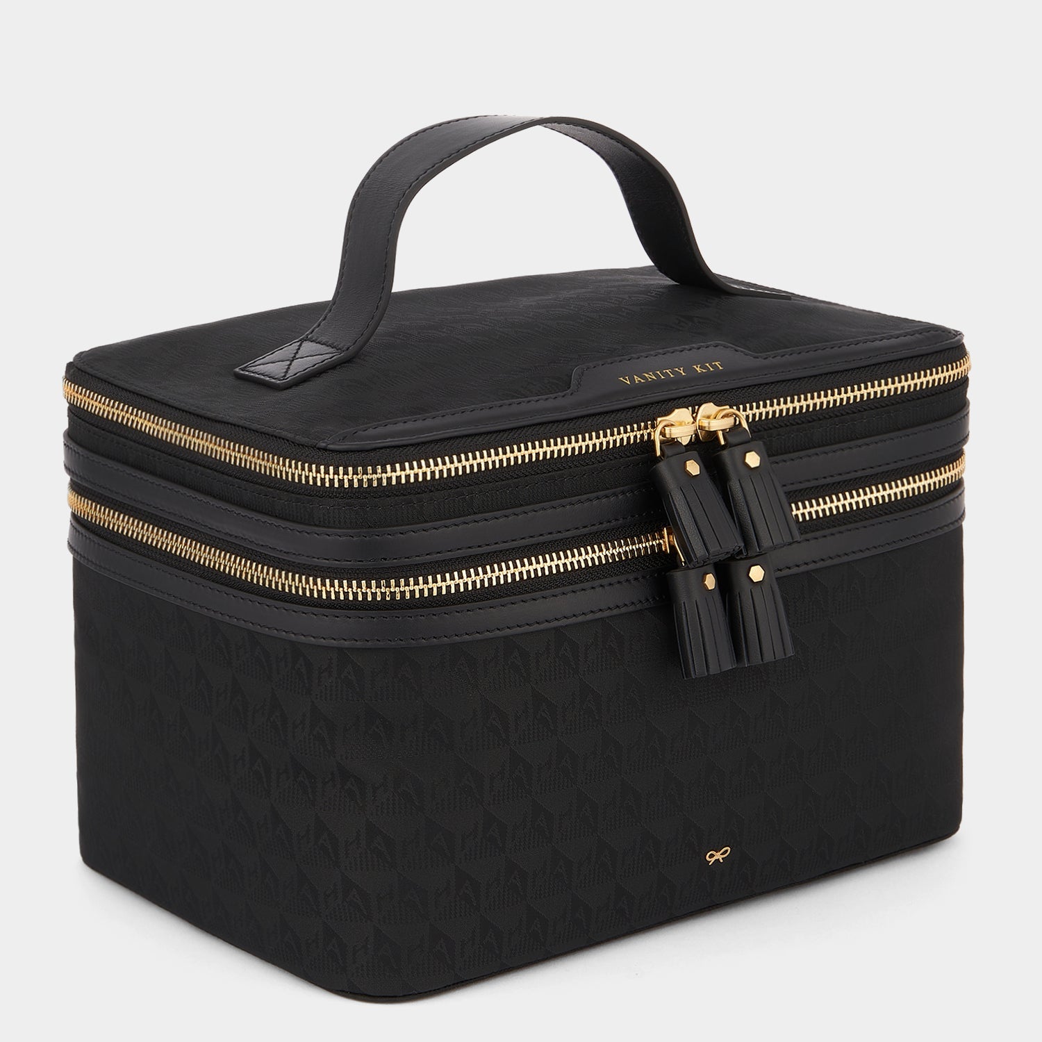 クラッチバッグ Anya Hindmarch Black fabric beauty case Anya Hindmarch Black Fabric Beauty Case | italist