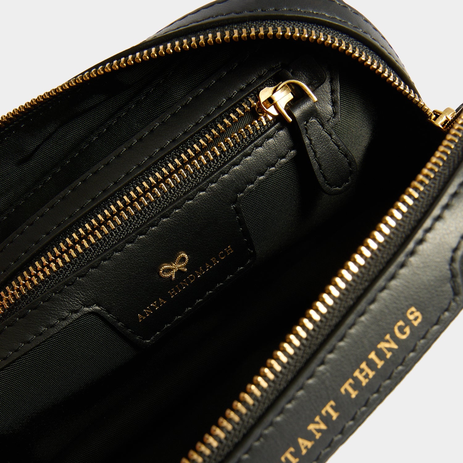 Logo Important Things Pouch | Anya Hindmarch US Logo Important Things Pouch | Anya Hindmarch US