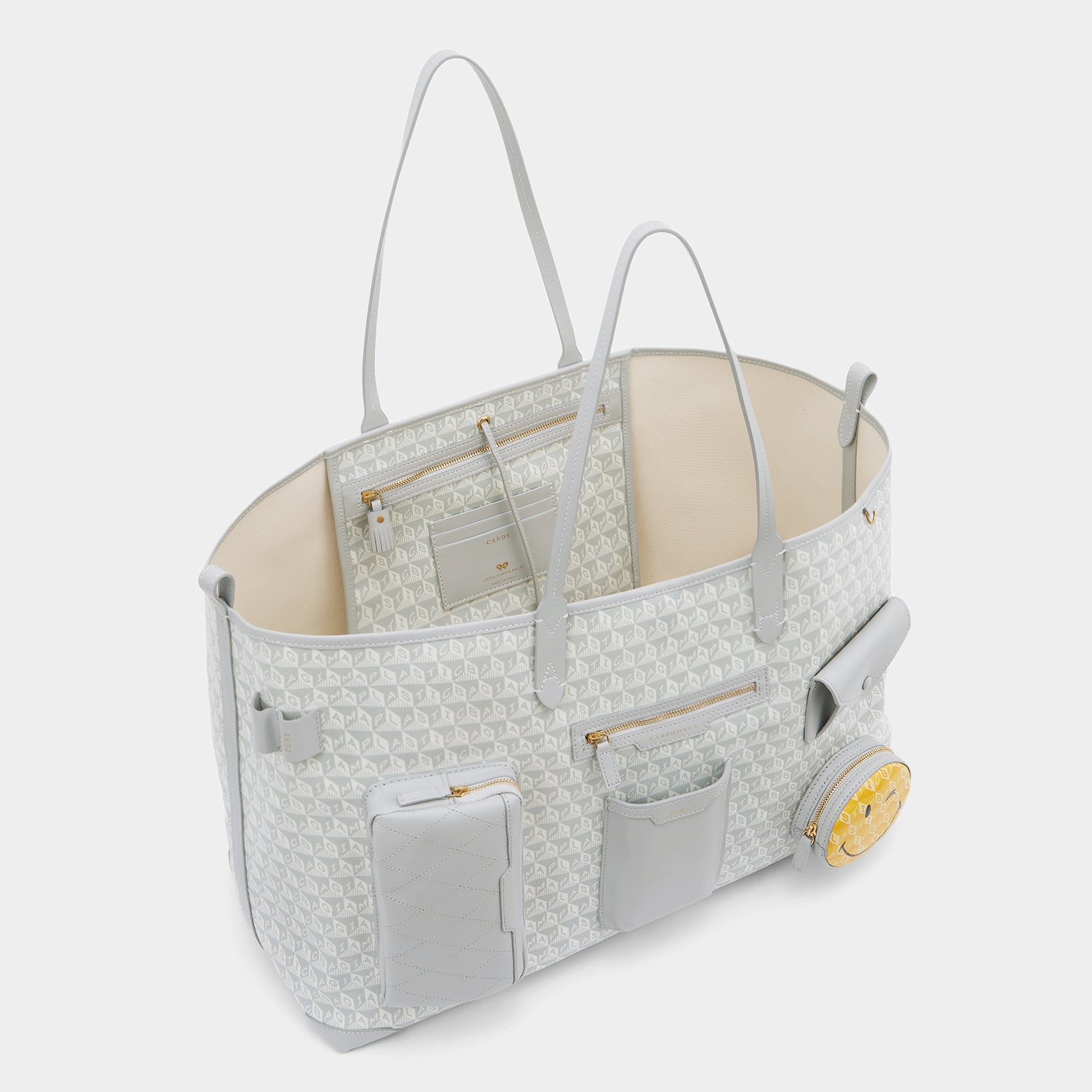 ★ANYA HINDMARCH★ I AM PLASTIC BAG XS WINK トートバッグ I Am A Plastic Bag XS Wink Zipped Cross-body Tote | Anya