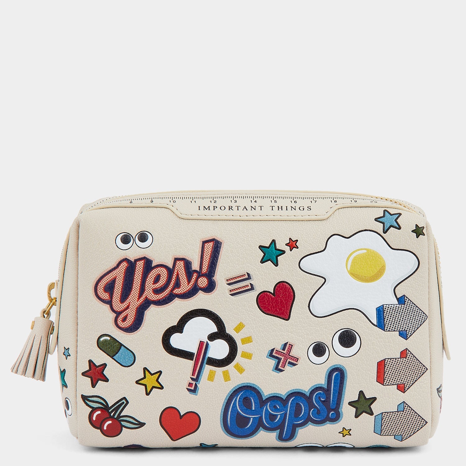 All Over Stickers Important Things -

                  
                    Shiny Capra Leather in Chalk -
                  

                  Anya Hindmarch US
