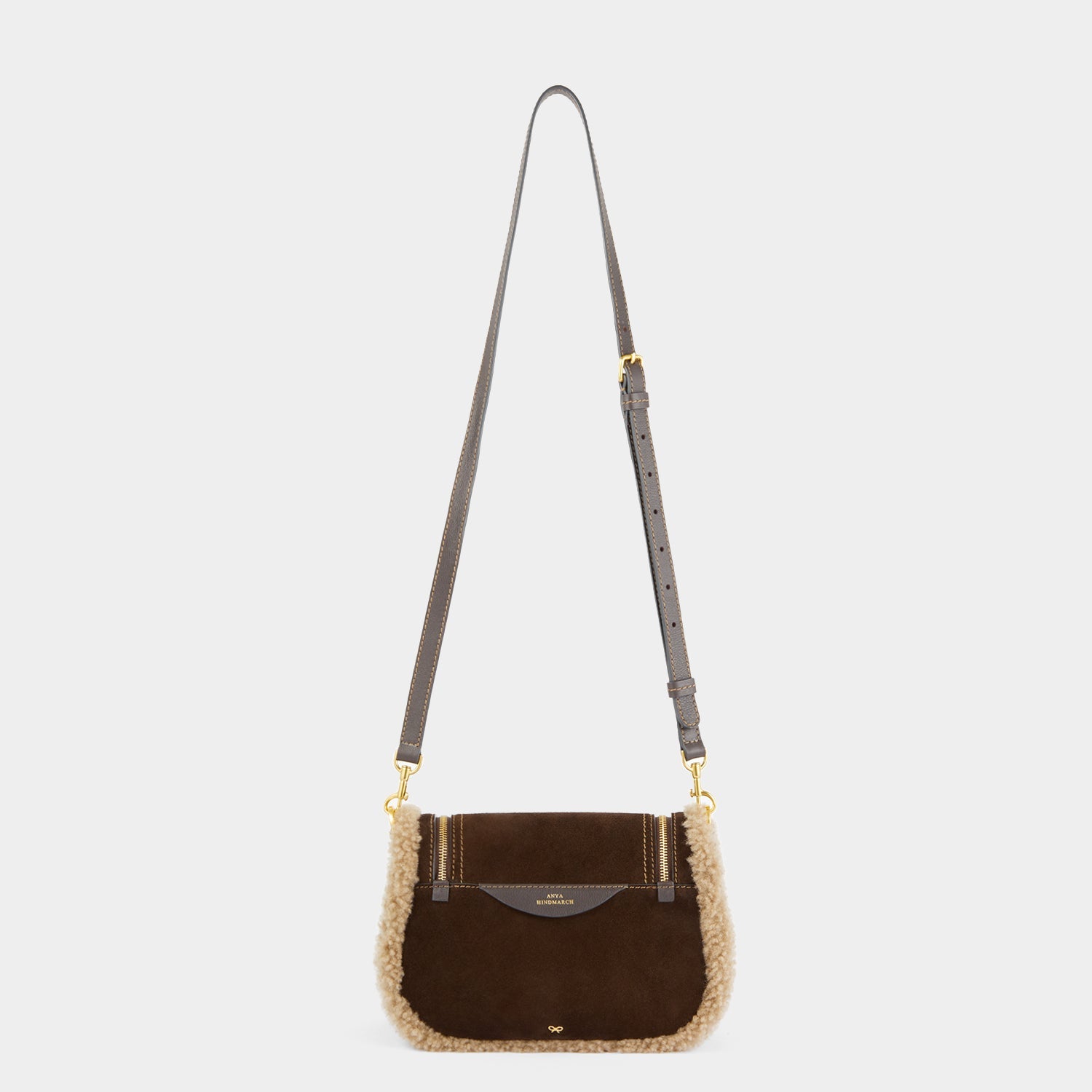 Suede Vere Small Satchel Cross-body -

                  
                    Suede in Coffee -
                  

                  Anya Hindmarch US
