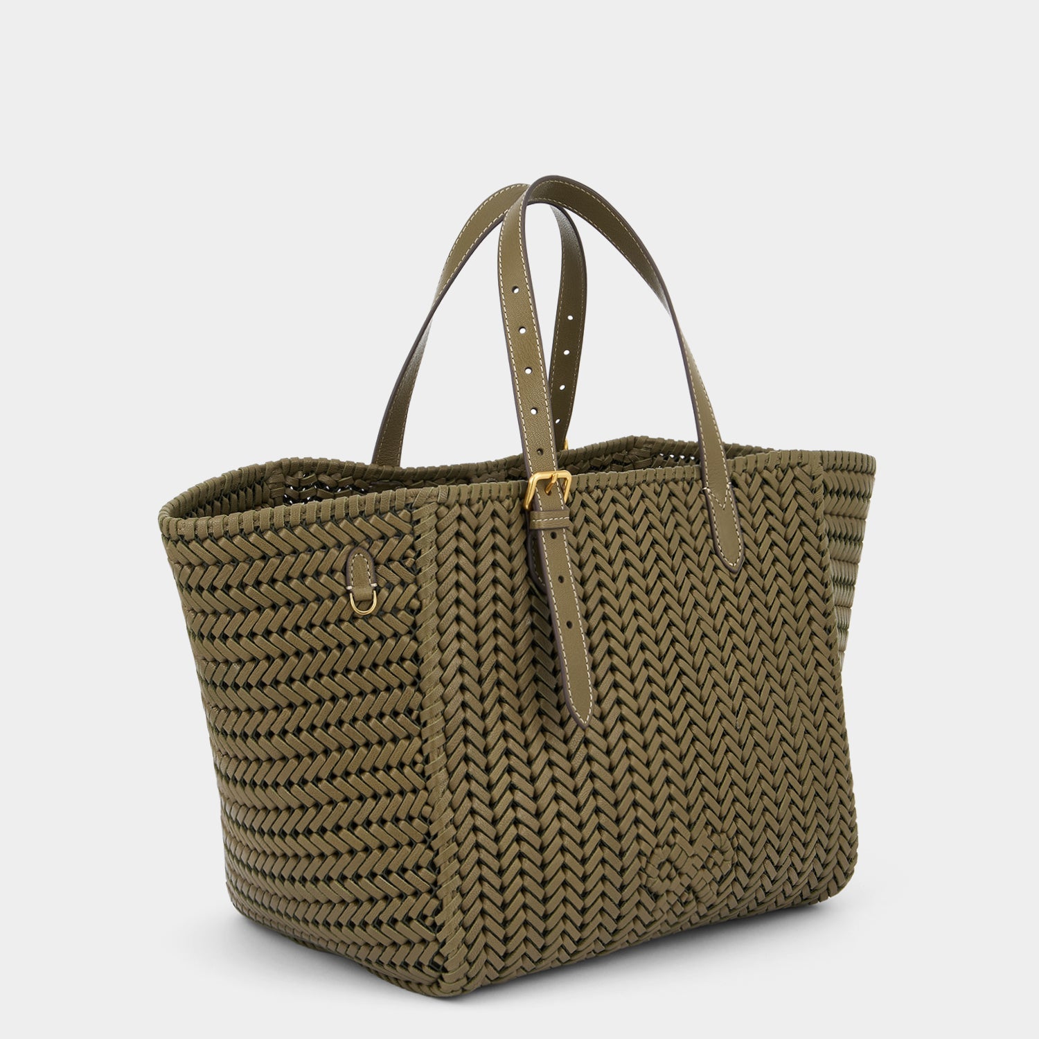Neeson Square Tote -

                  
                    Capra Leather in Fern -
                  

                  Anya Hindmarch US
