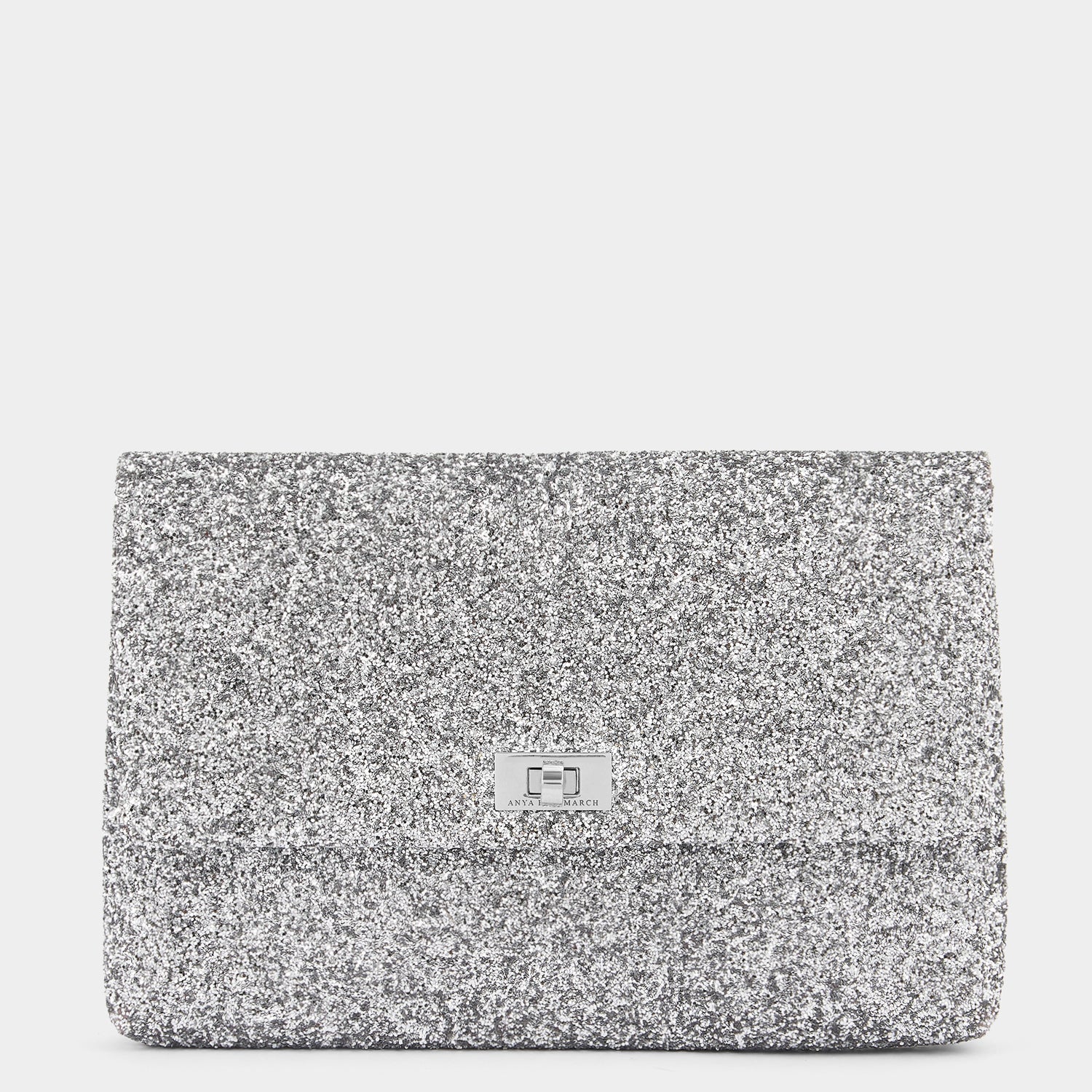 Valorie Clutch -

                  
                    Glitter in Silver -
                  

                  Anya Hindmarch US
