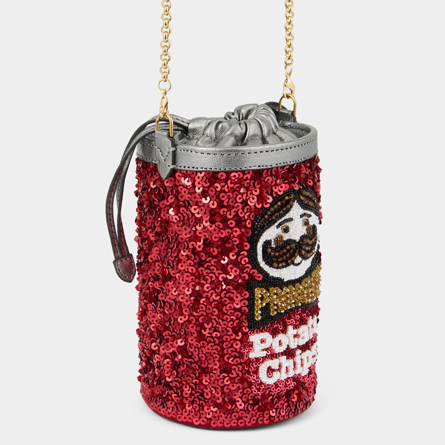 Anya Brands Pringles Mini Bucket Bag -

                  
                    Sequins in Red -
                  

                  Anya Hindmarch US
