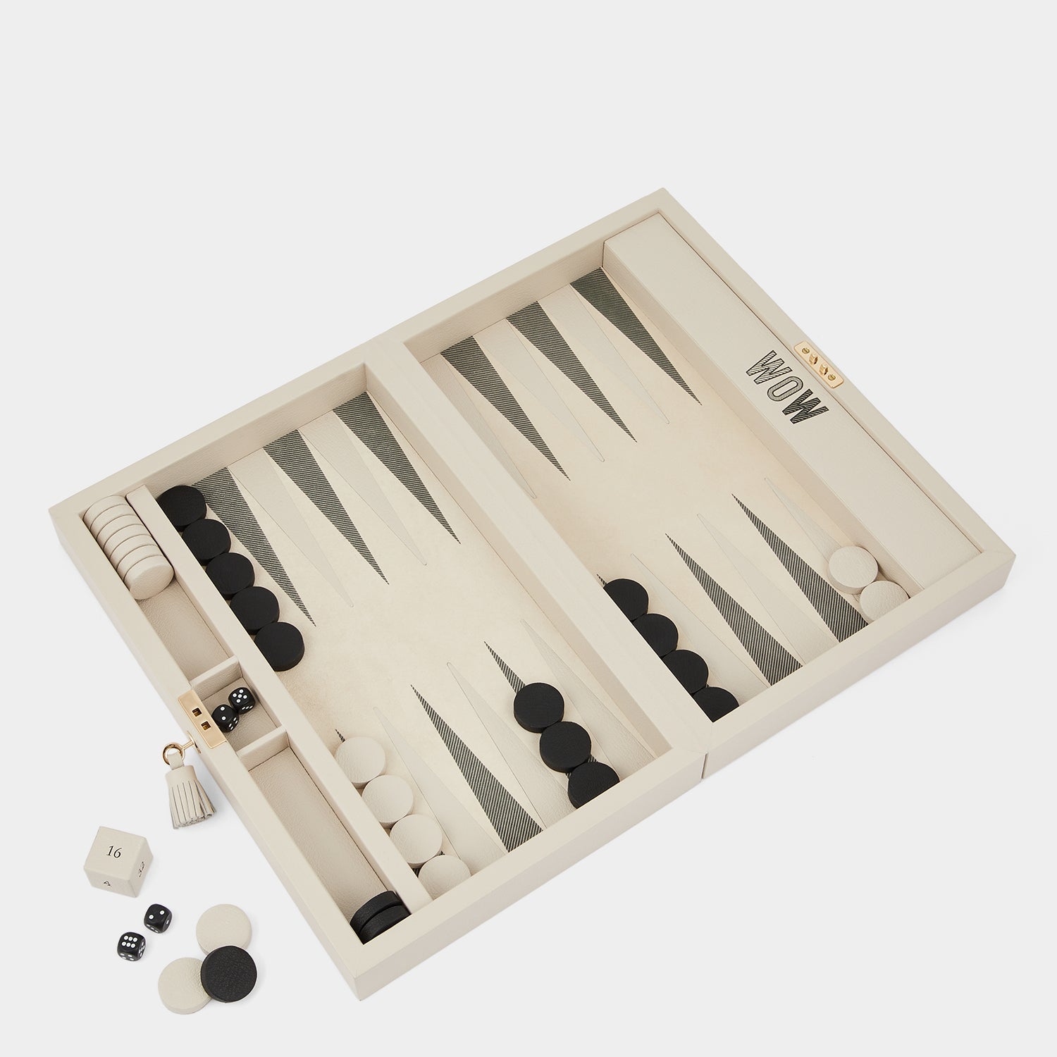 Anya Games Backgammon -

                  
                    Capra Leather in Chalk -
                  

                  Anya Hindmarch US
