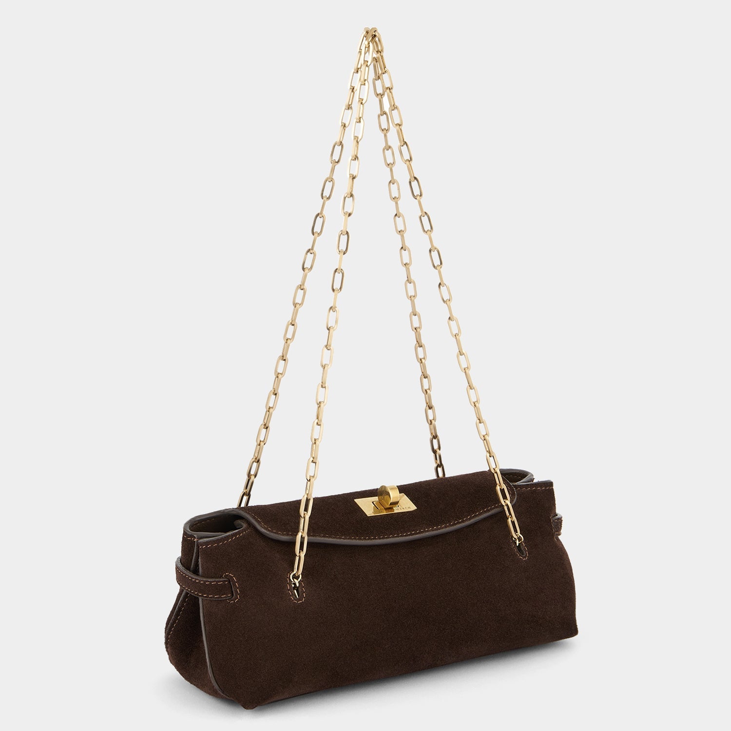Waverley Shoulder Bag -

                  
                    Suede in Truffle -
                  

                  Anya Hindmarch US
