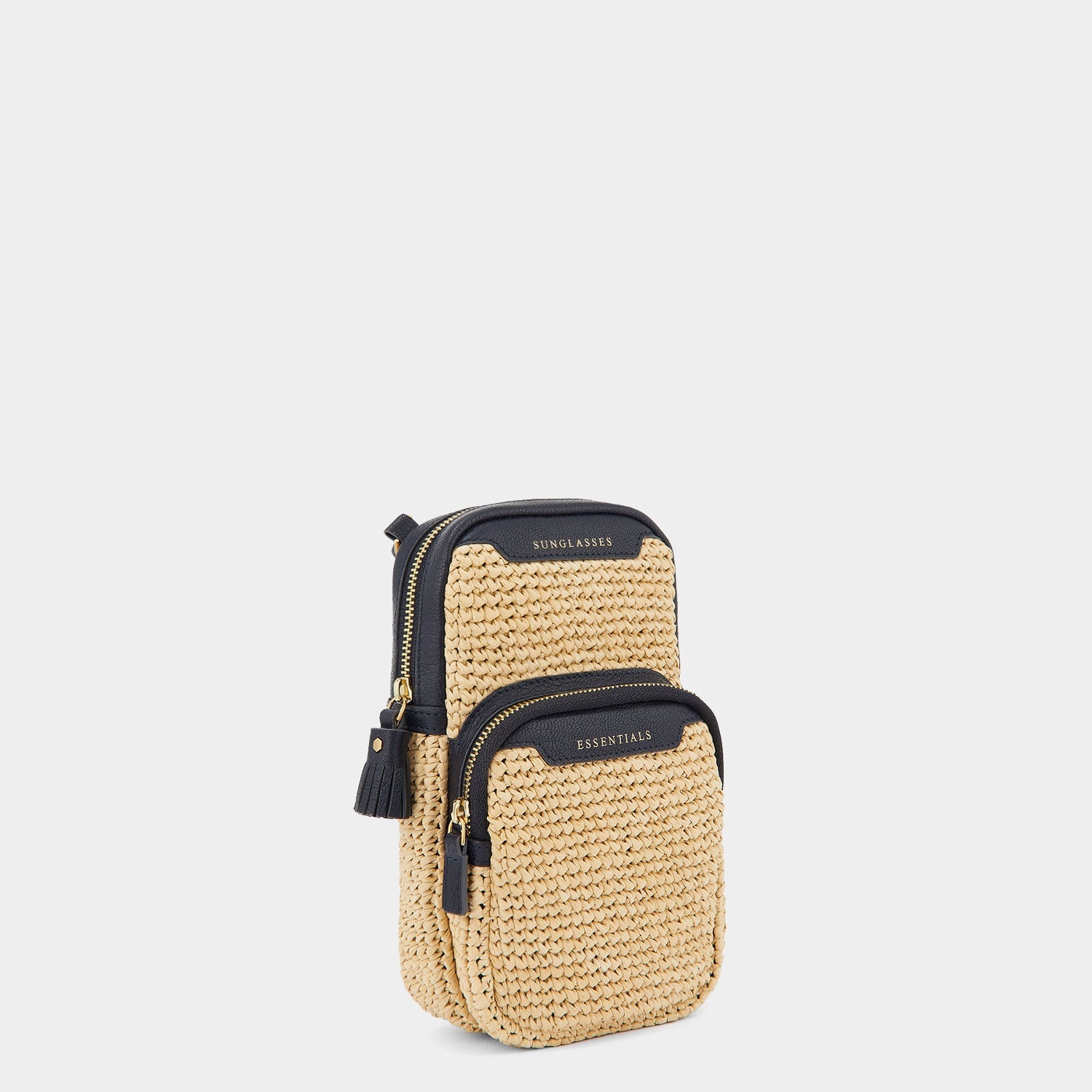 かごバッグ ANYA HINDMARCH 190749 Raffia Eyes Drawstring Cross body Raffia Drawstring Bag with Eyes | Anya Hindmarch US