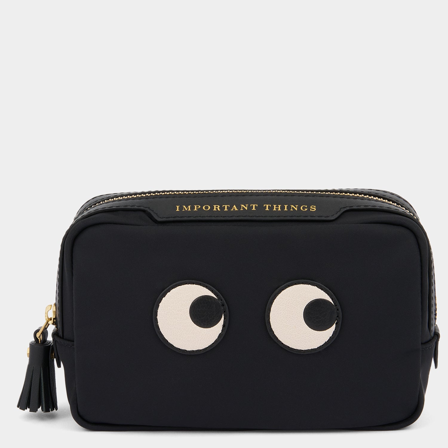 Anya Hindmarch Black Nylon Eyes Pouch Women