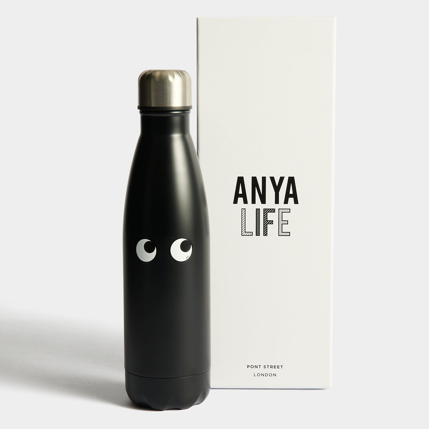 ANYA HINDMARCH サーマルアイズボトル　ブラック Eyes Reusable Water Bottle | Anya Hindmarch US