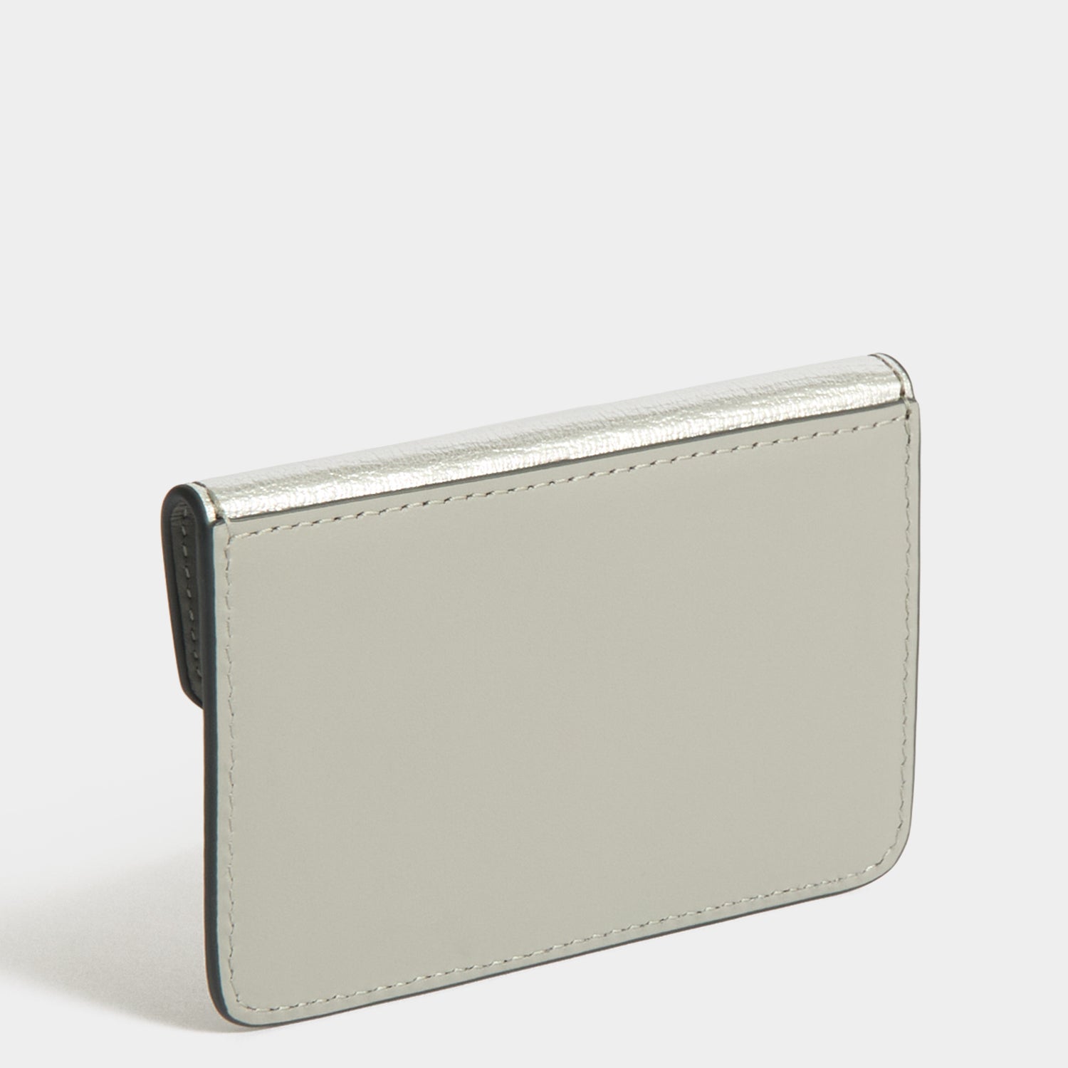 Anya Hindmarch Eyes メタリックシルバーケース Eyes Card Case | Anya Hindmarch US