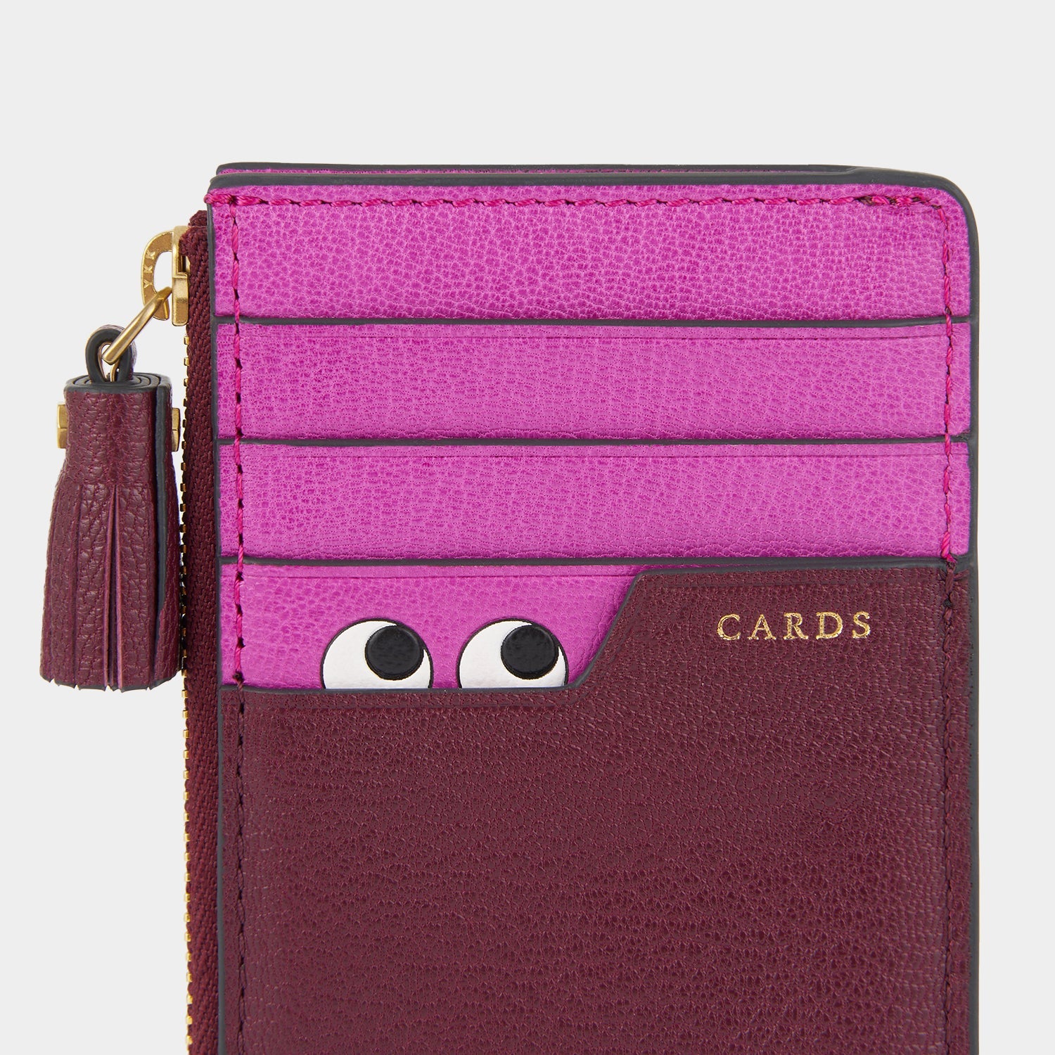 Peeping Eyes Zip Card Case | Anya Hindmarch US