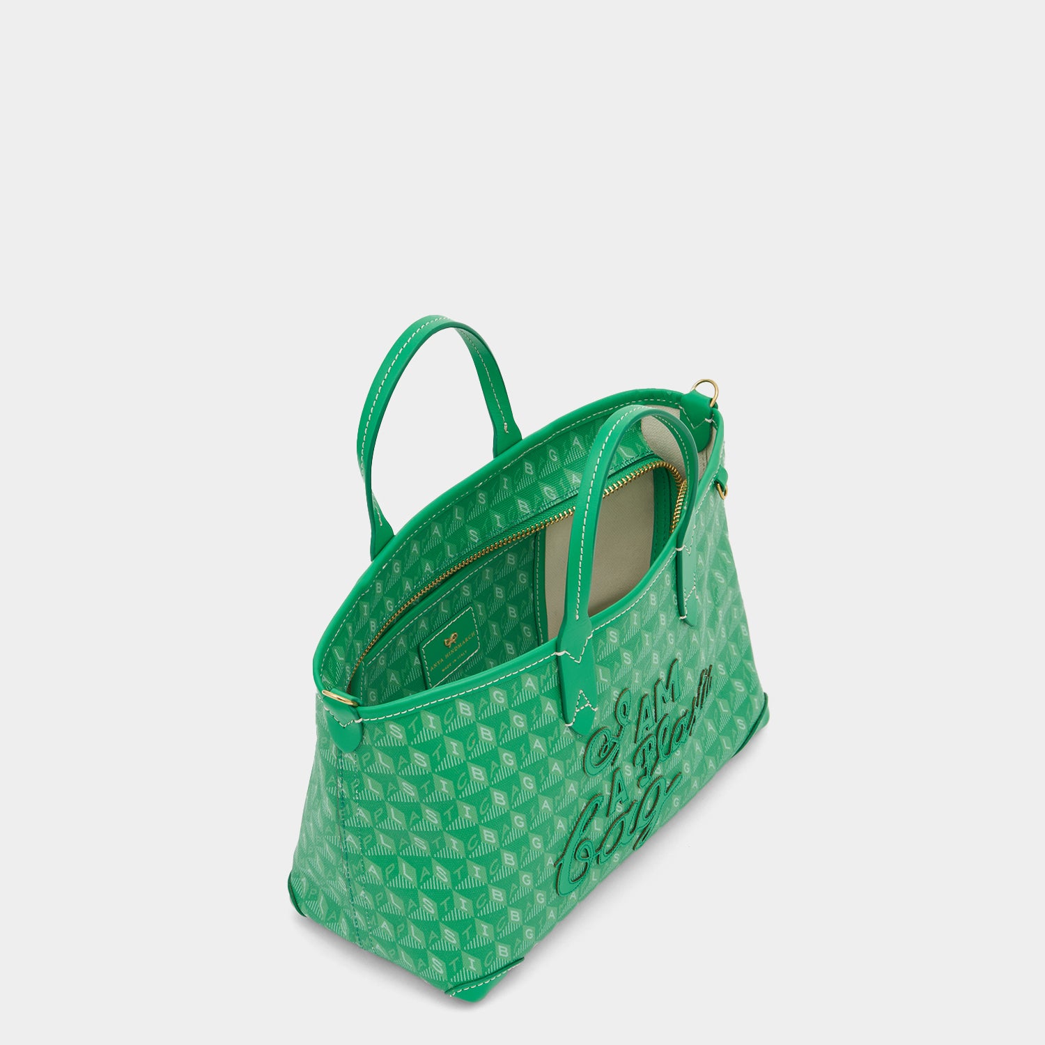 アニヤハインドマーチ I’m not a plastic bag グリーン I Am A Plastic Bag XS Tote | Anya Hindmarch US