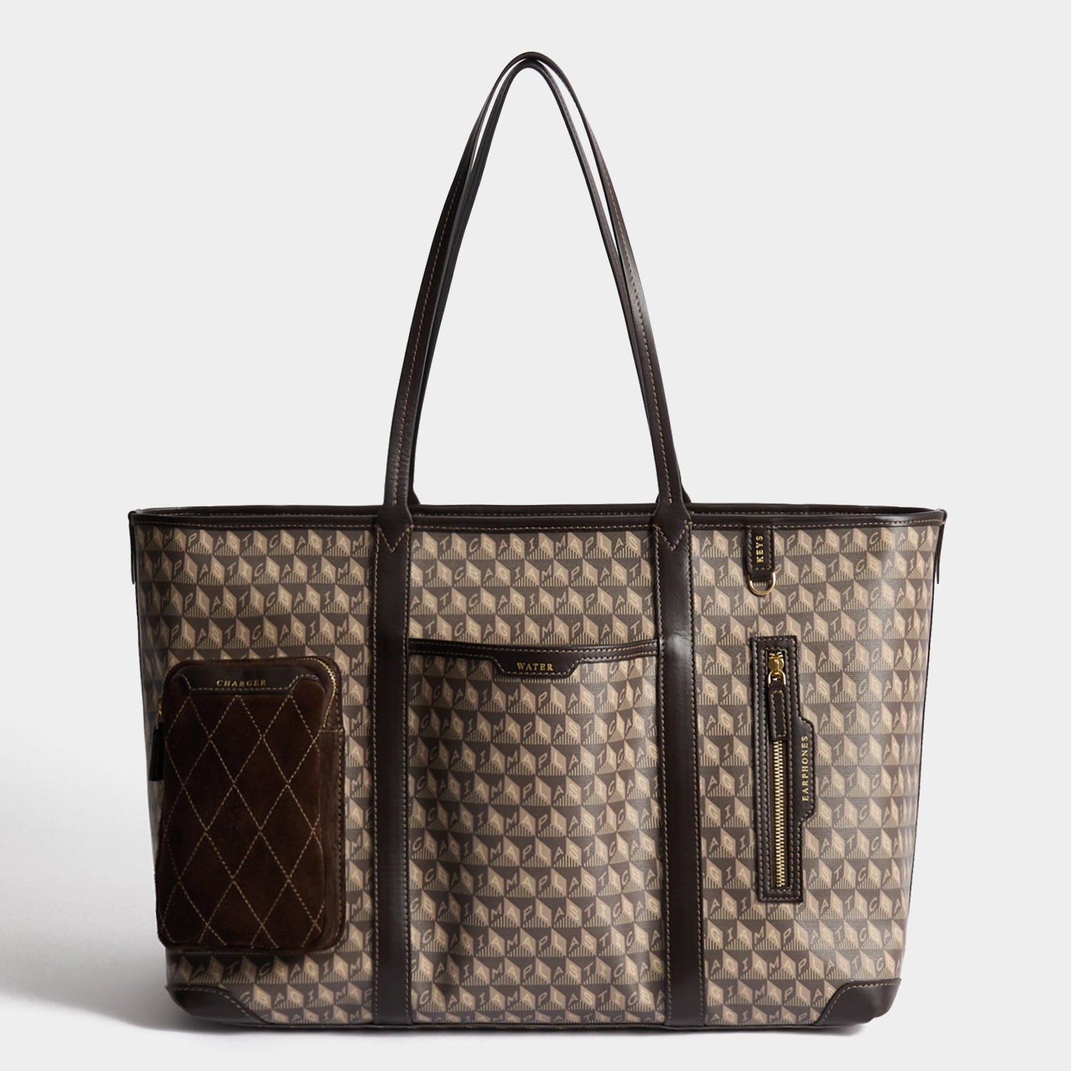 アニヤ・ハインドマーチ I’m not a plastic bag ブラウン I Am A Plastic Bag In-Flight Tote | Anya Hindmarch US