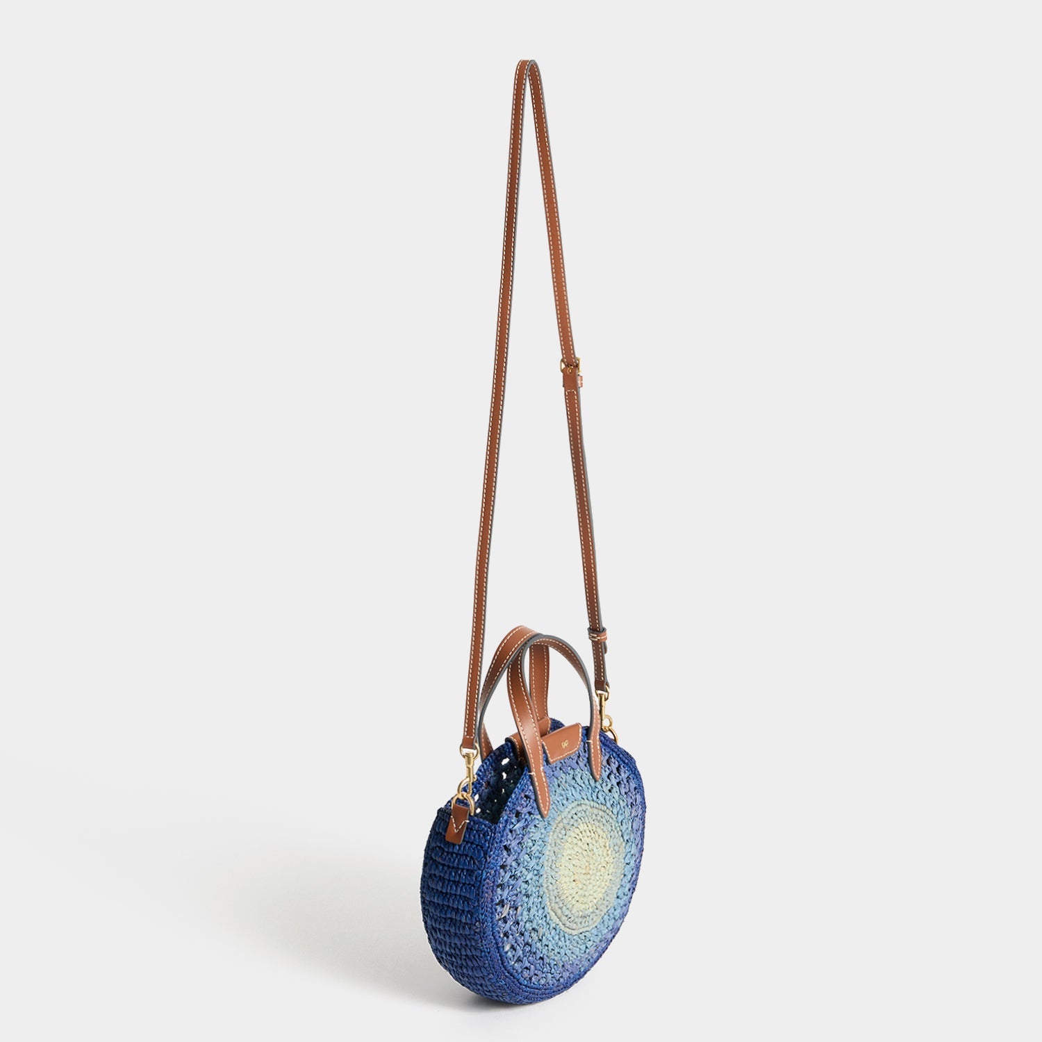 Raffia Small Round Bow Tote | Anya Hindmarch US