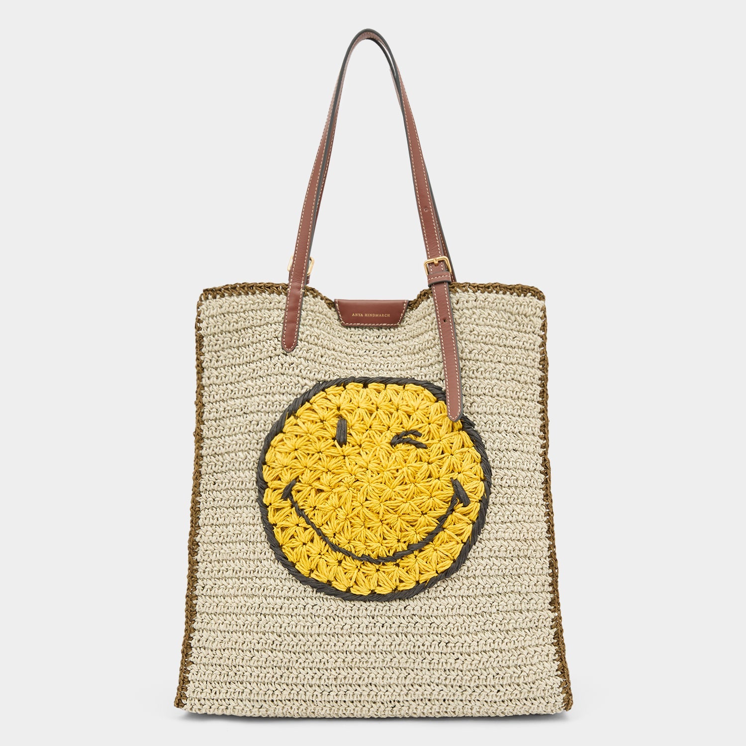 Raffia Drawstring Small Cross-body Tote | Anya Hindmarch US