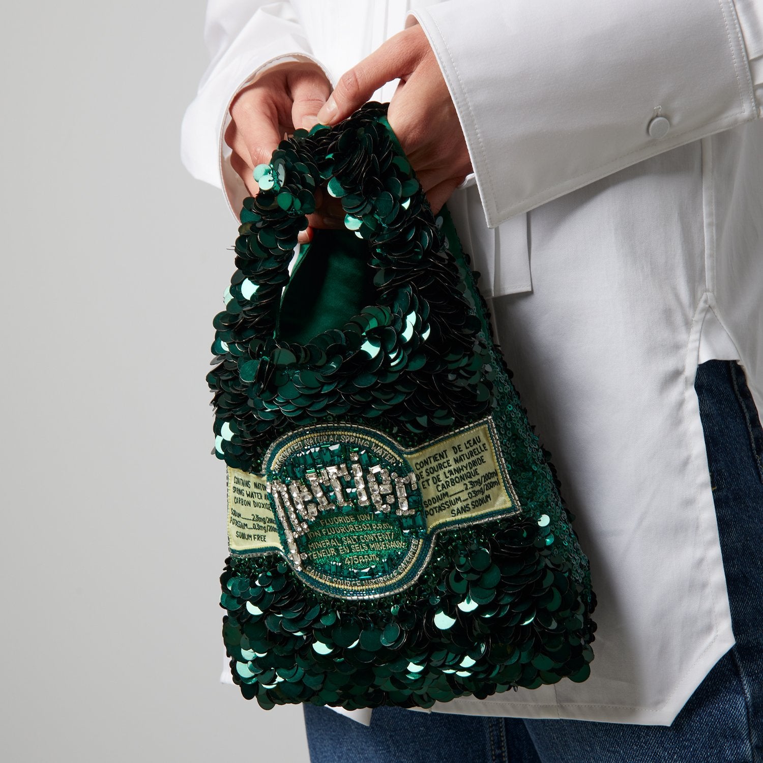 Anya Brands Perrier Mini Tote -

                  
                    Recycled Satin in Bottle Green -
                  

                  Anya Hindmarch US
