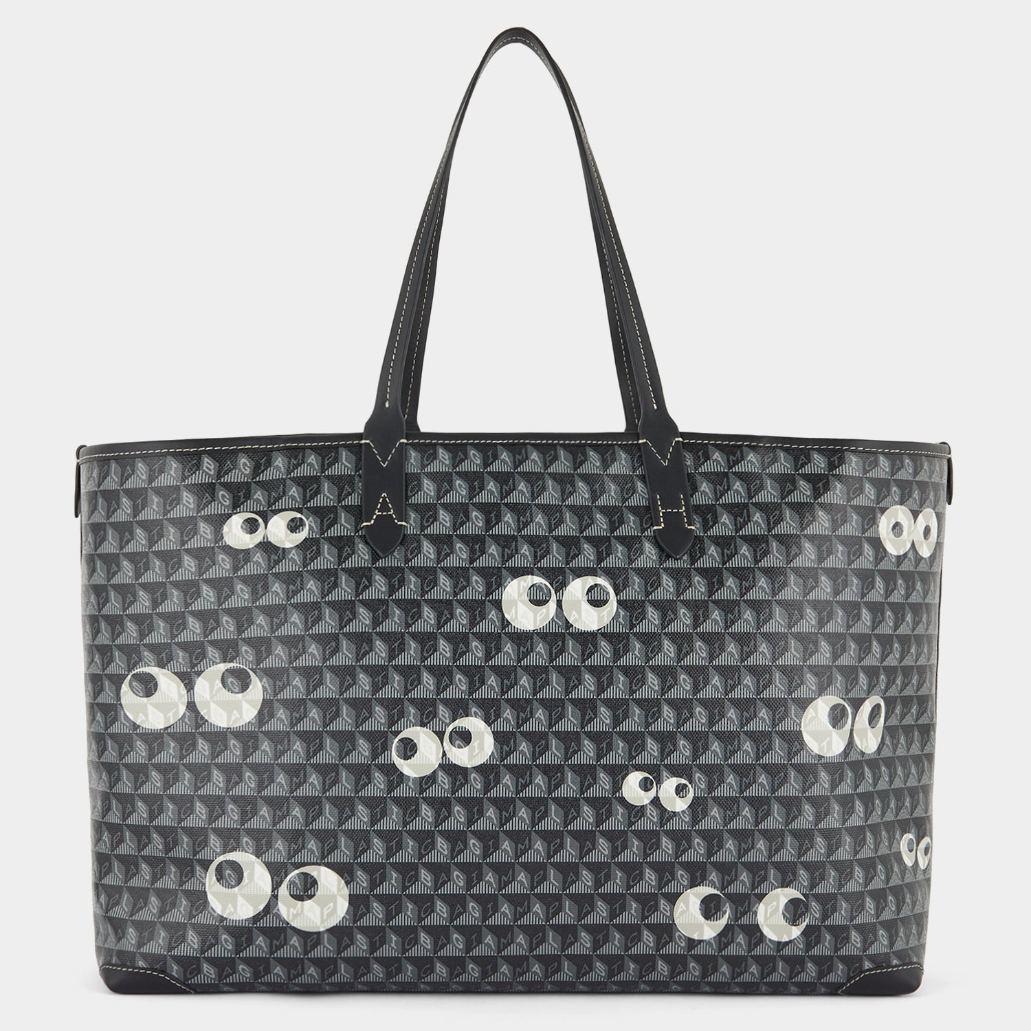 I Am A Plastic Bag Multi Eyes Tote -

                  
                    Recycled Coated Canvas in Black -
                  

                  Anya Hindmarch US
