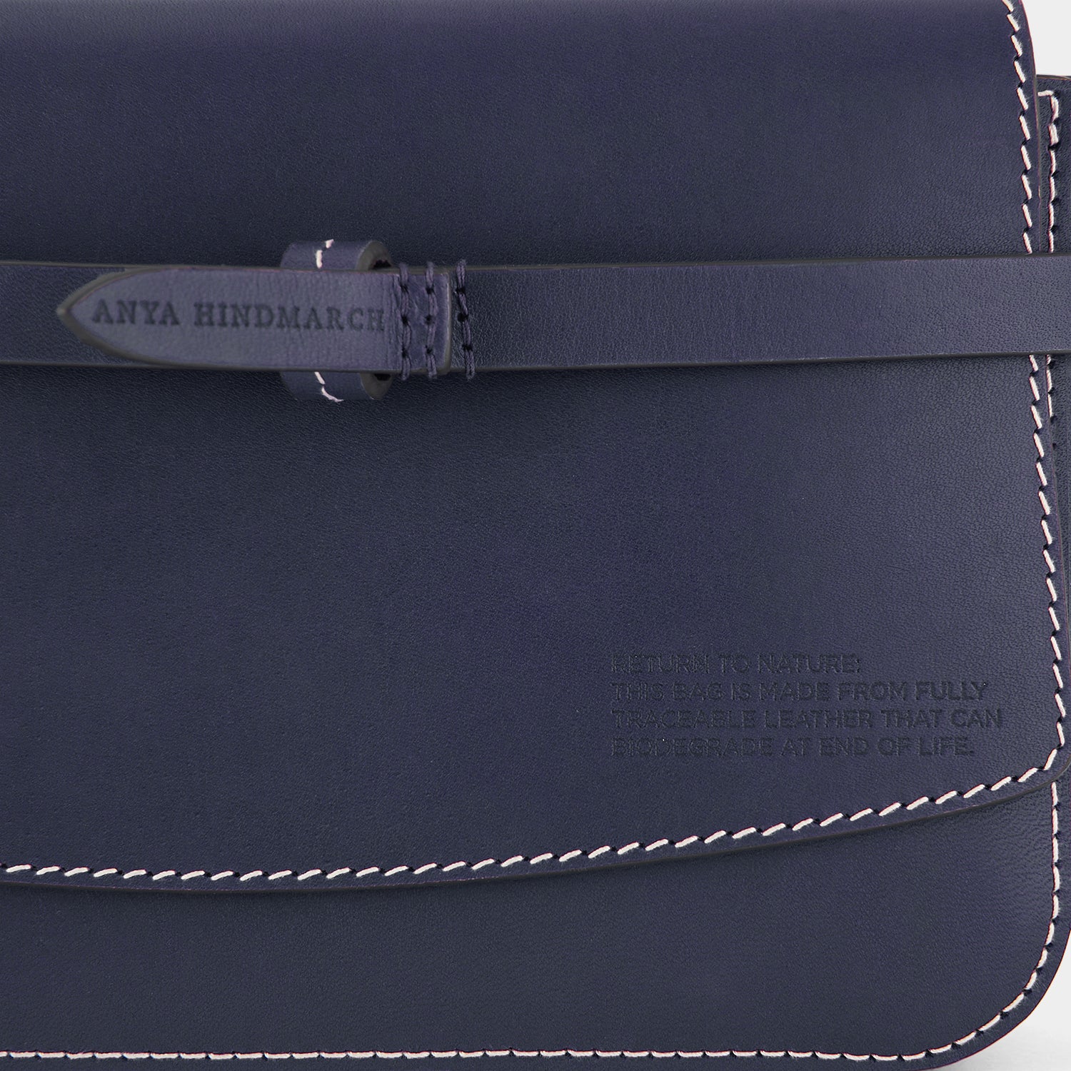 Return to Nature Clutch -

                  
                    Compostable Leather in Marine -
                  

                  Anya Hindmarch US

