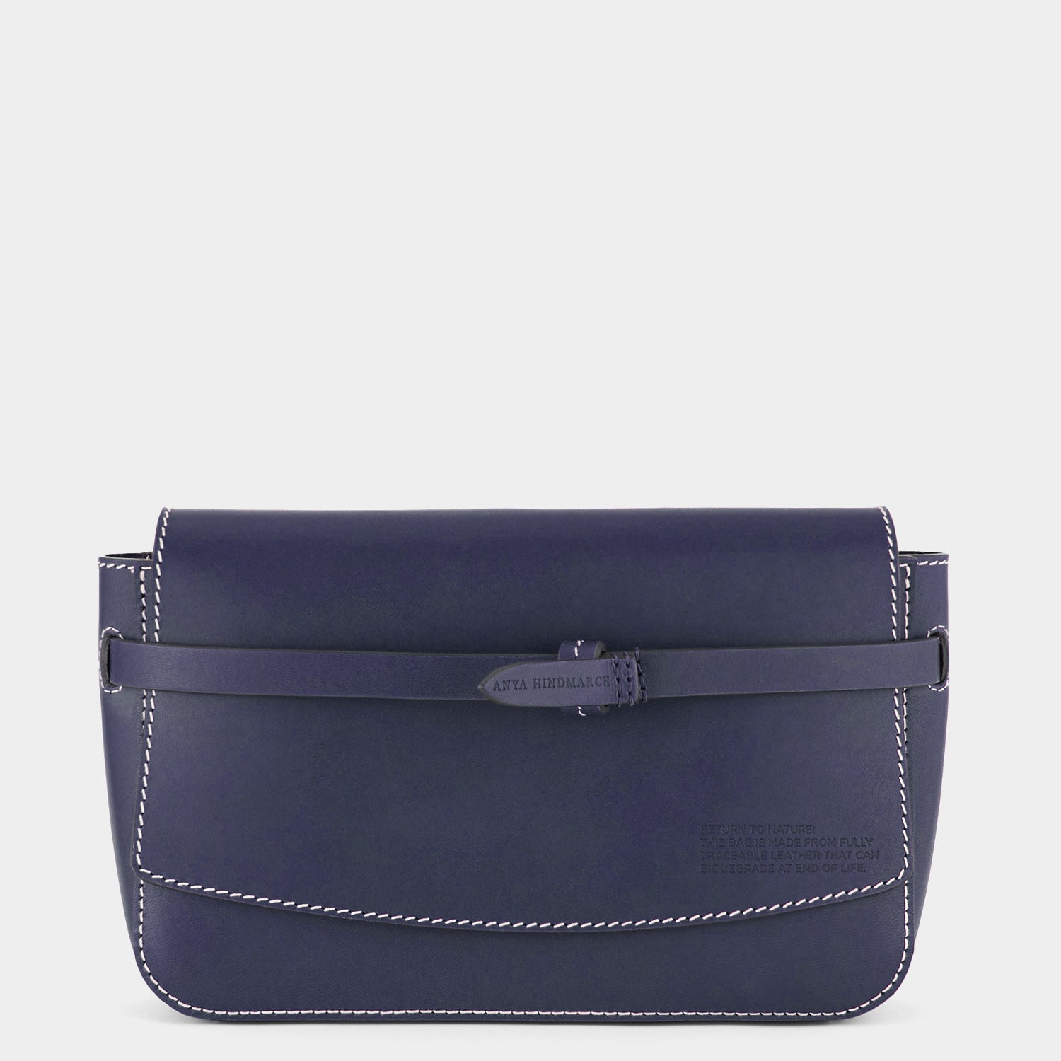 Return to Nature Clutch -

                  
                    Compostable Leather in Marine -
                  

                  Anya Hindmarch US
