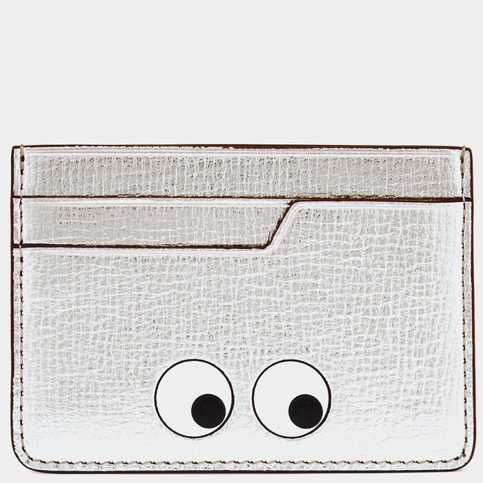 Eyes Card Case -

                  
                    Capra Leather in Silver Metallic -
                  

                  Anya Hindmarch US
