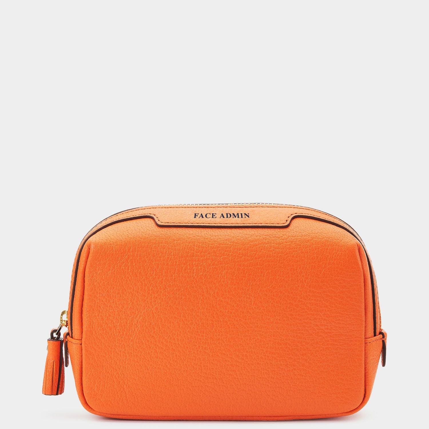 Anya Hindmarch orange Small Logo Vanity Case