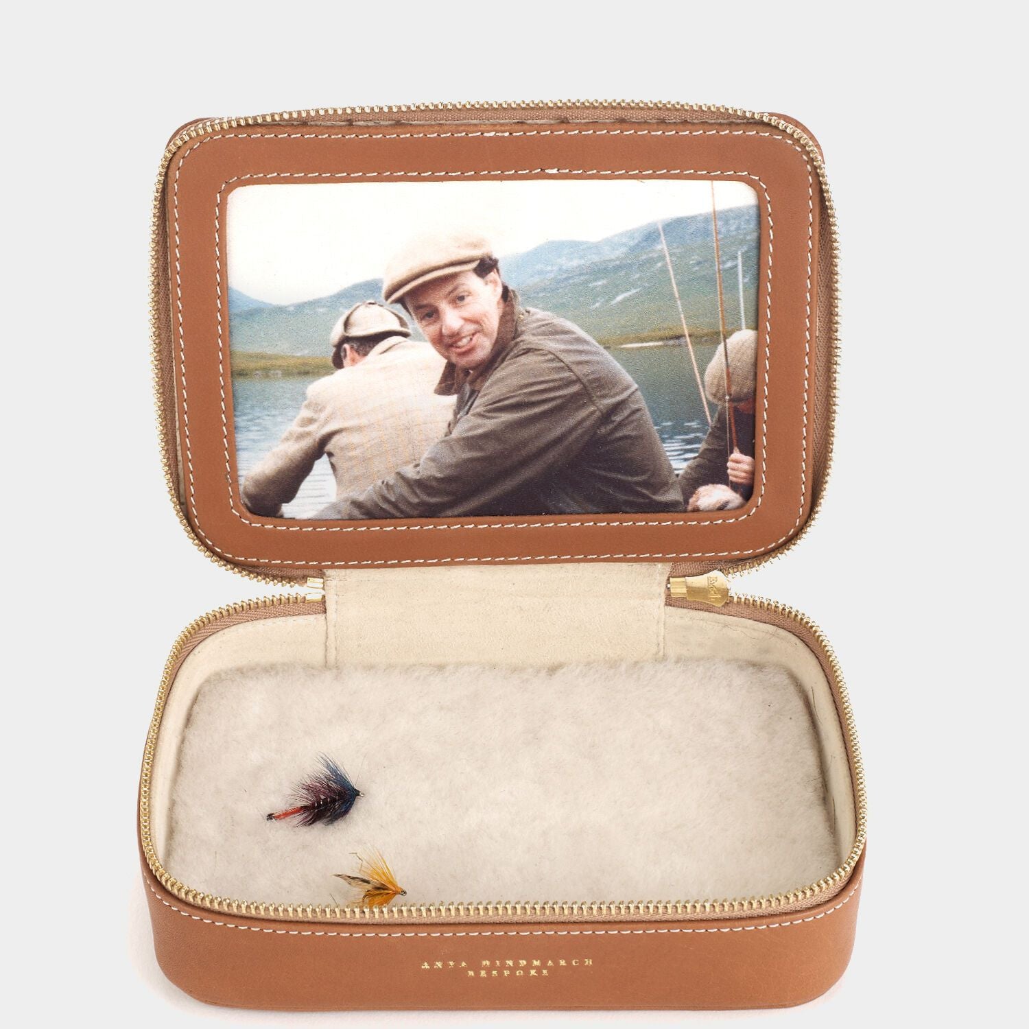 Bespoke Fishermans Fly Box -

                  
                    Butter Leather in Tan -
                  

                  Anya Hindmarch US
