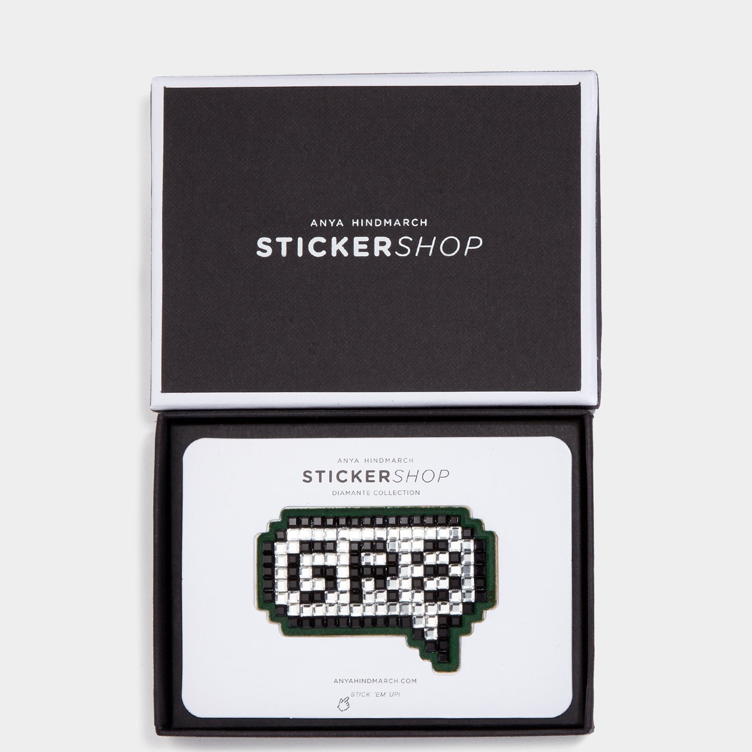 GR8 Diamante Sticker -

                  
                    Suede in White -
                  

                  Anya Hindmarch US
