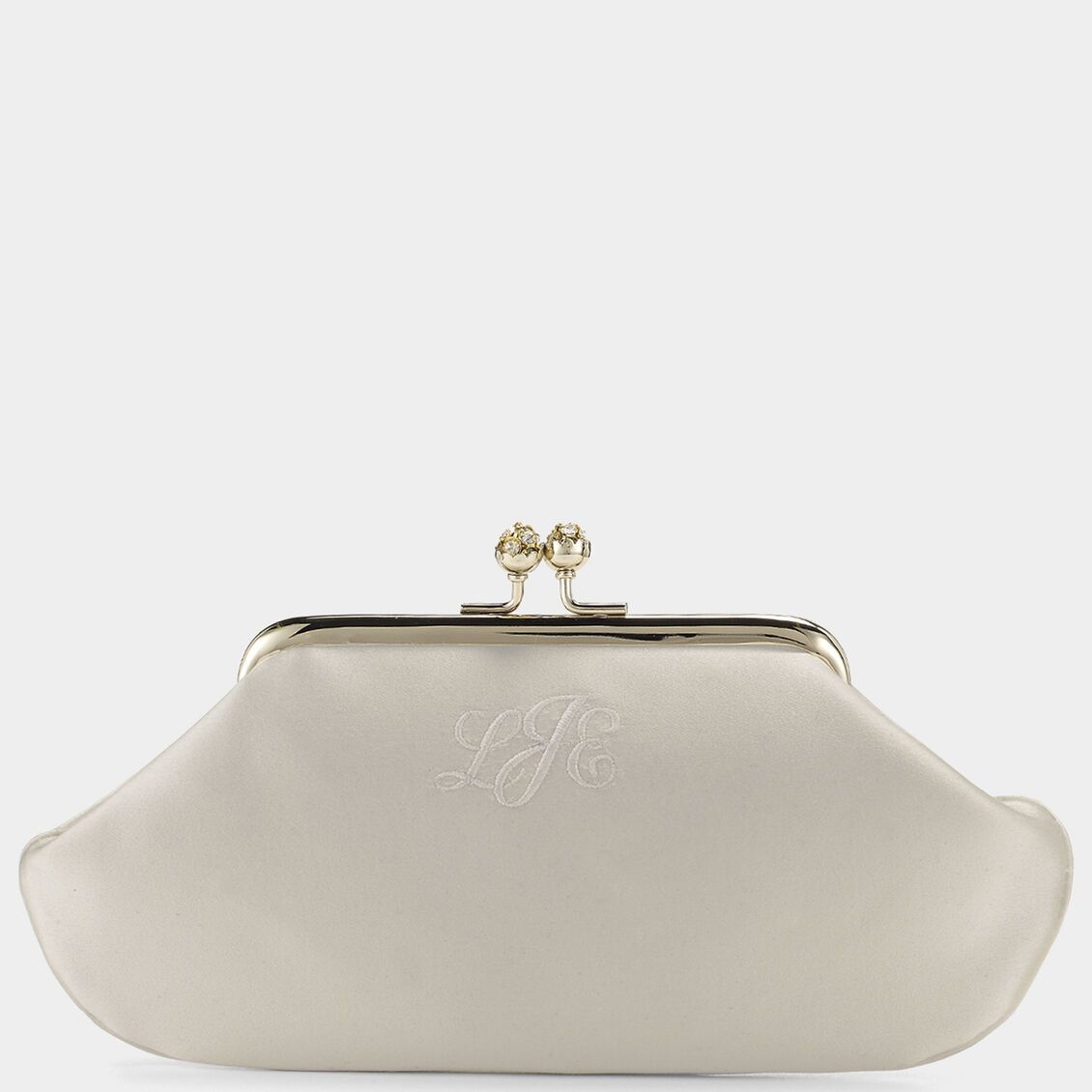 Bespoke Maud Clutch -

                  
                    Satin in Oyster -
                  

                  Anya Hindmarch US
