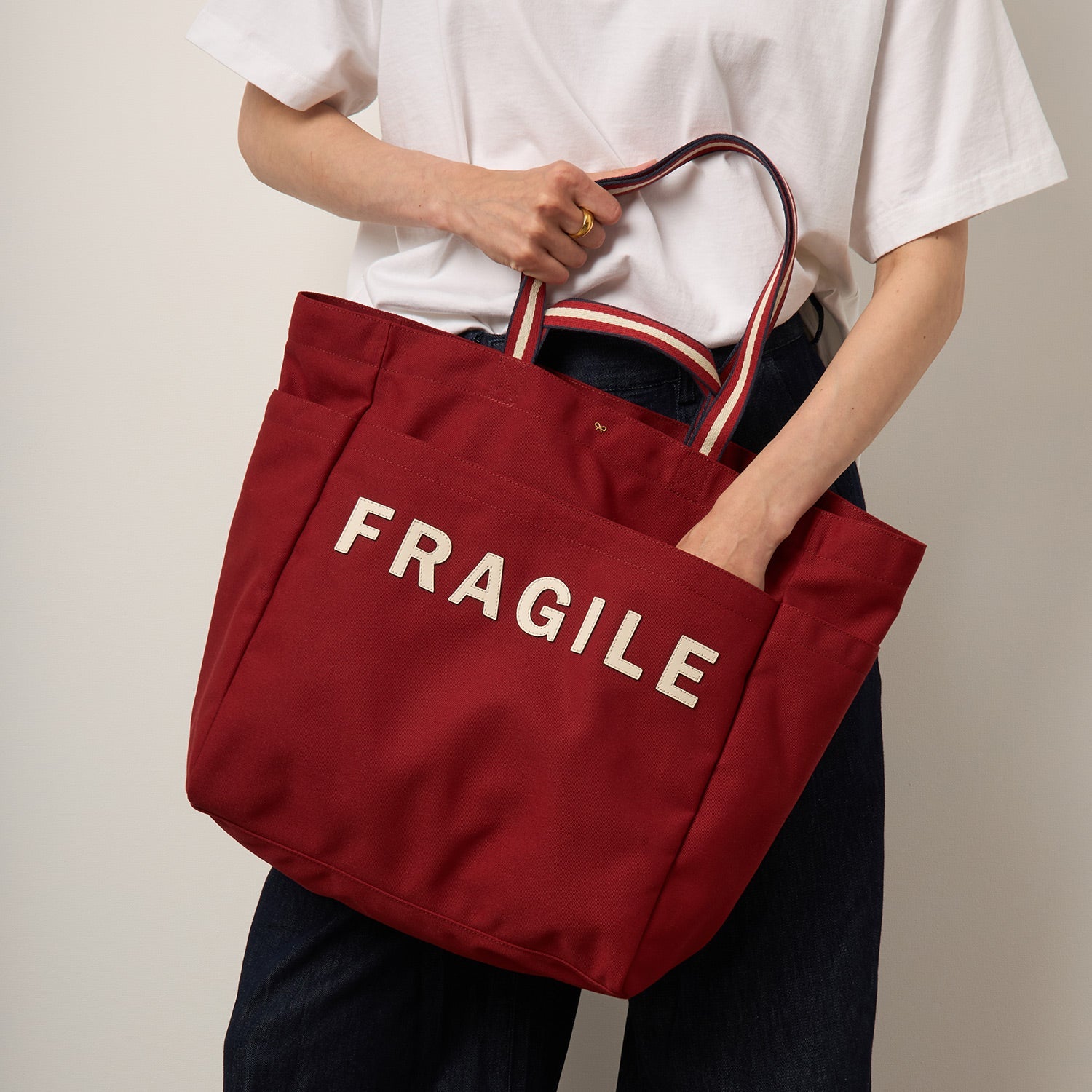 Fragile Household Tote -

          
            Recycled Canvas in Vampire -
          

          Anya Hindmarch US
