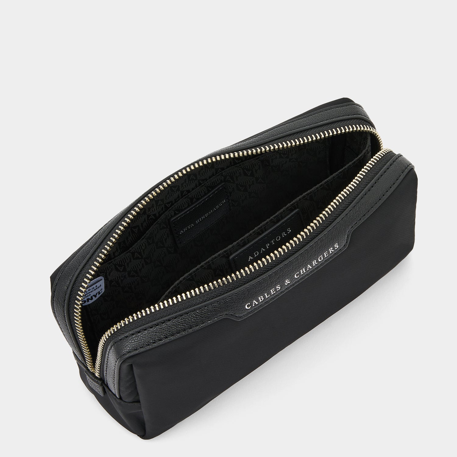 Cables & Chargers Pouch -

          
            Regenerated ECONYL® in Black -
          

          Anya Hindmarch US
