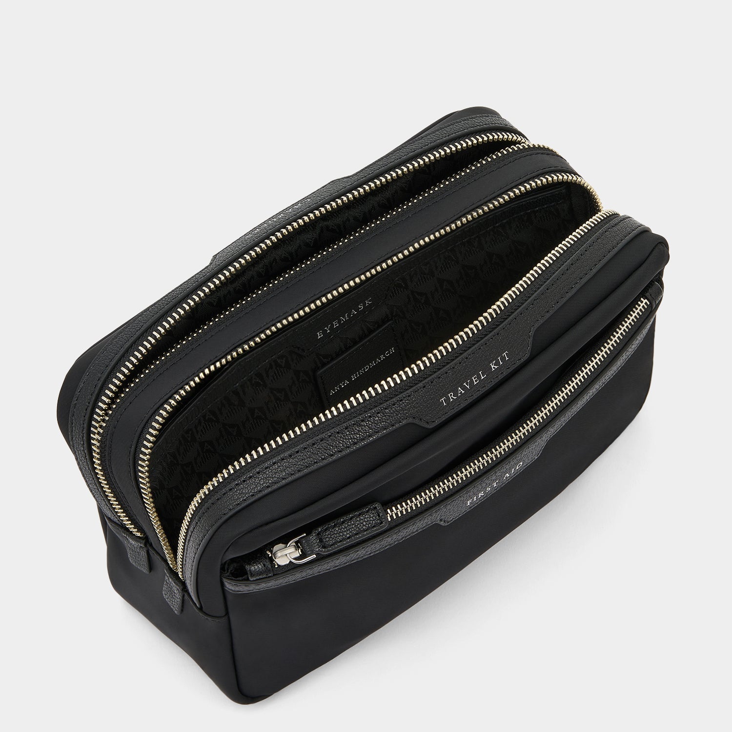 Travel Kit Pouch -

          
            Regenerated ECONYL® in Black -
          

          Anya Hindmarch US
