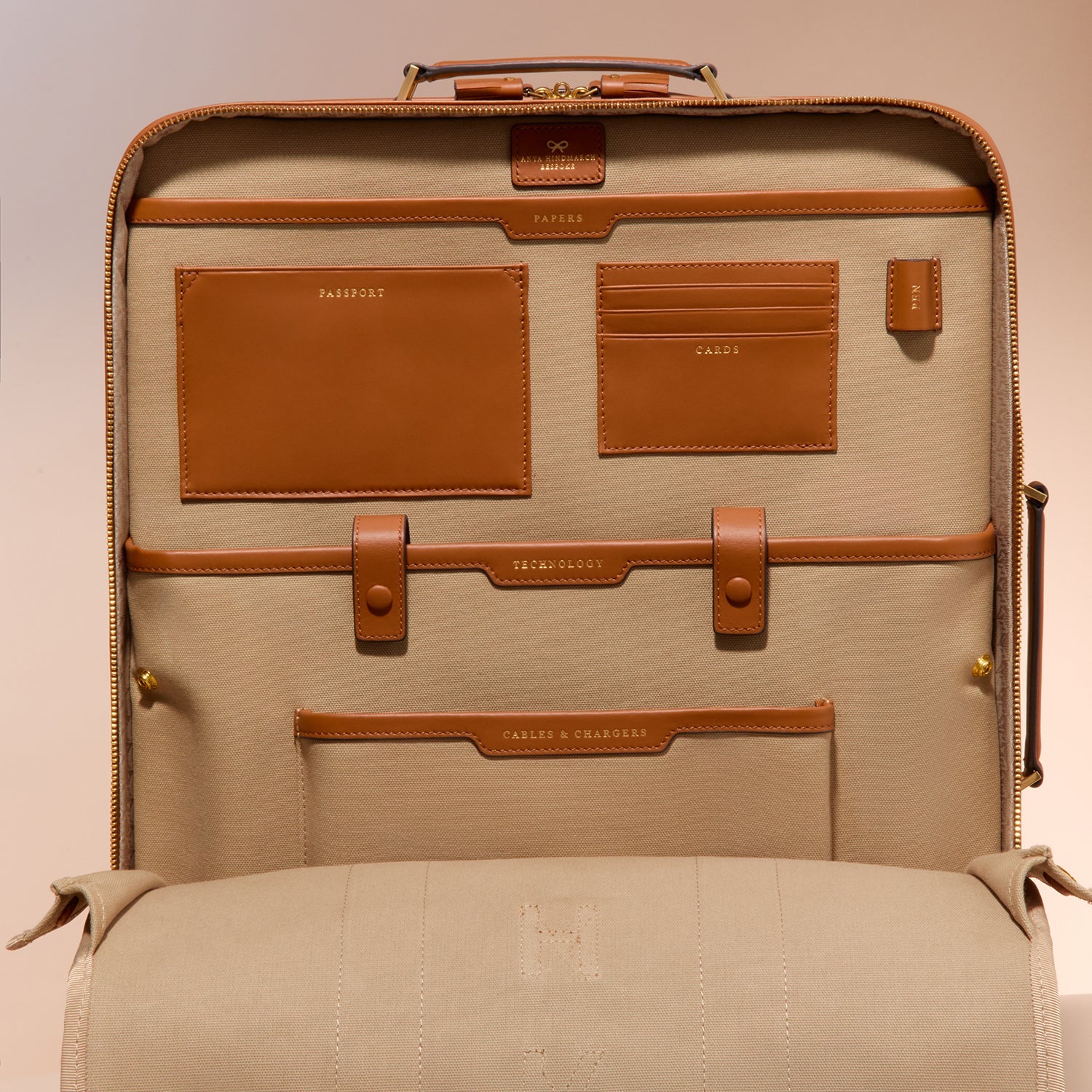 Bespoke Walton Short-Haul Suitcase -

          
            Canvas in Natural/Tan -
          

          Anya Hindmarch US
