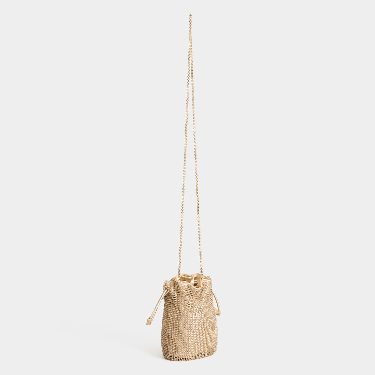 Eyes Crystal Drawstring Pouch -

          
            Crystal Mesh in Gold -
          

          Anya Hindmarch US
