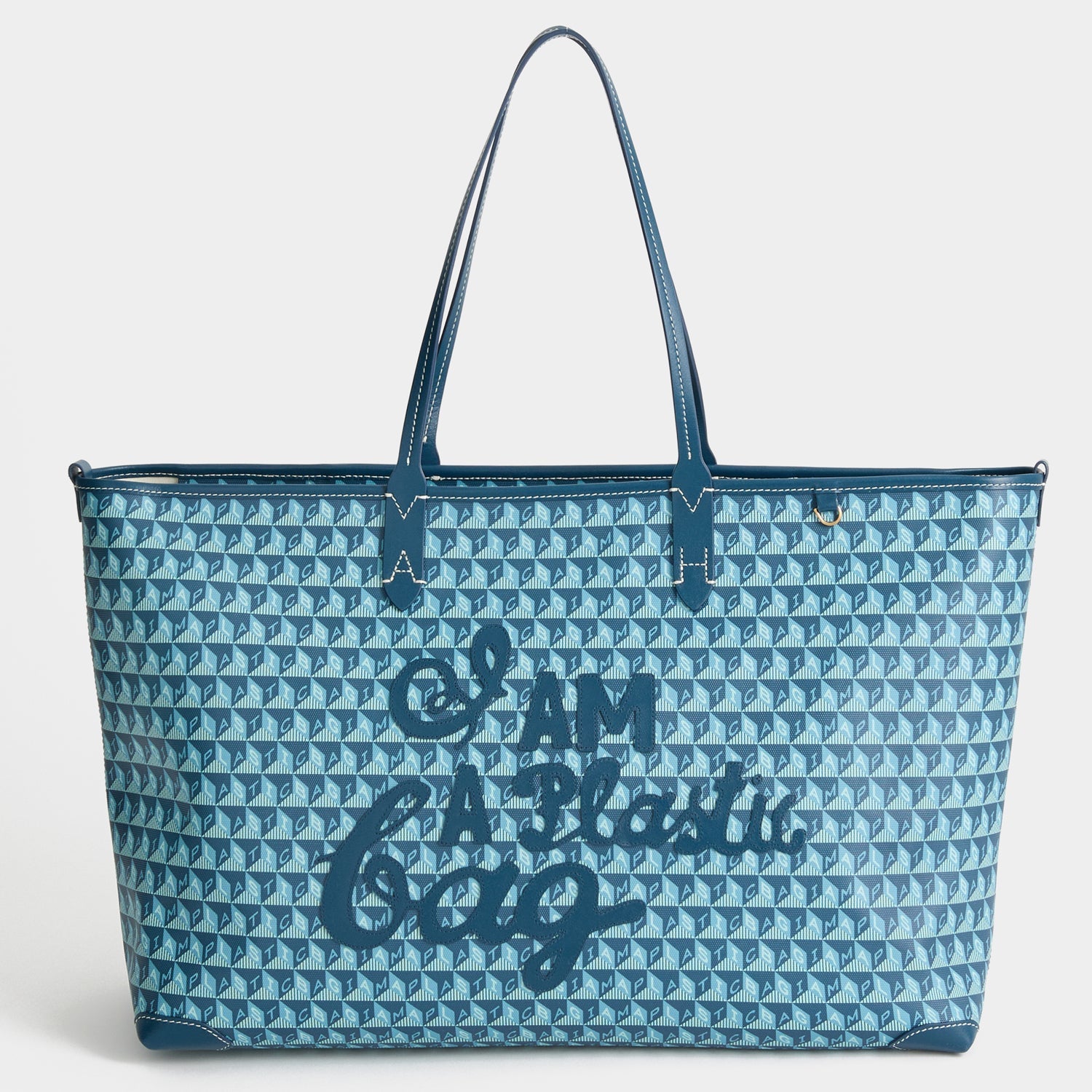 I Am A Plastic Bag Zipped Tote -

          
            Canvas in Dark Petrol -
          

          Anya Hindmarch US
