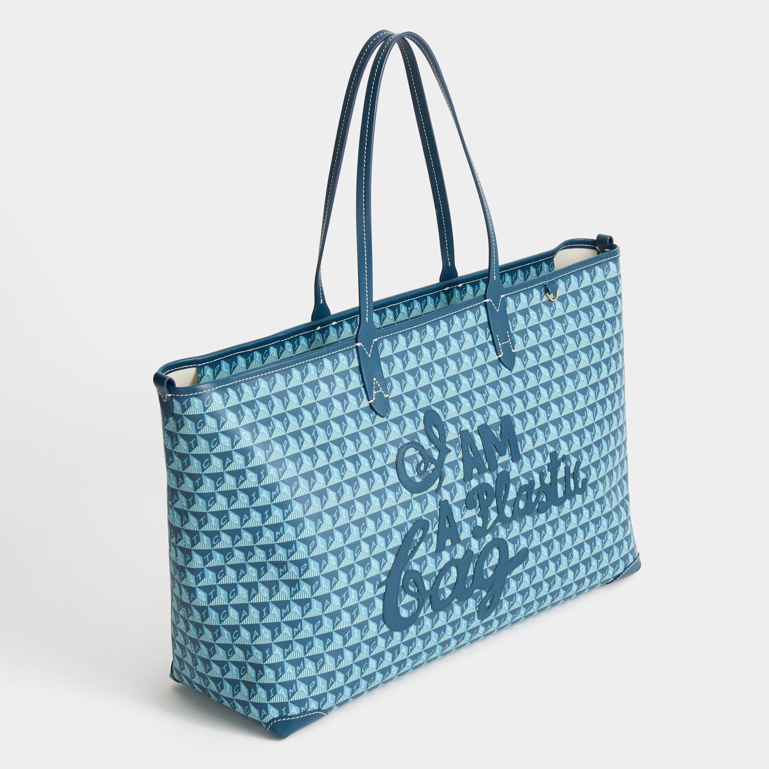 I Am A Plastic Bag Zipped Tote -

          
            Canvas in Dark Petrol -
          

          Anya Hindmarch US
