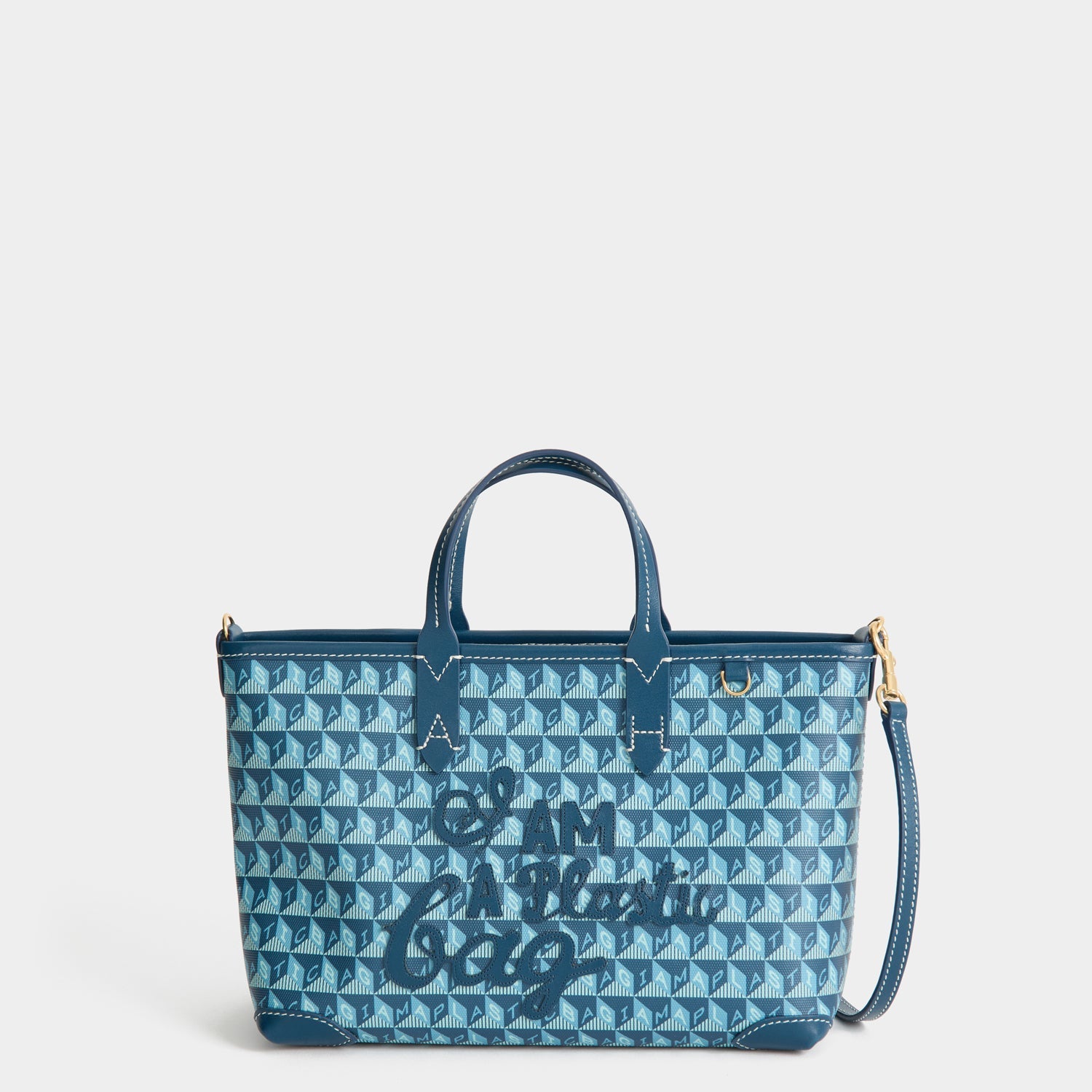 I Am A Plastic Bag XS Tote -

          
            Canvas in Petrol Blue -
          

          Anya Hindmarch US
