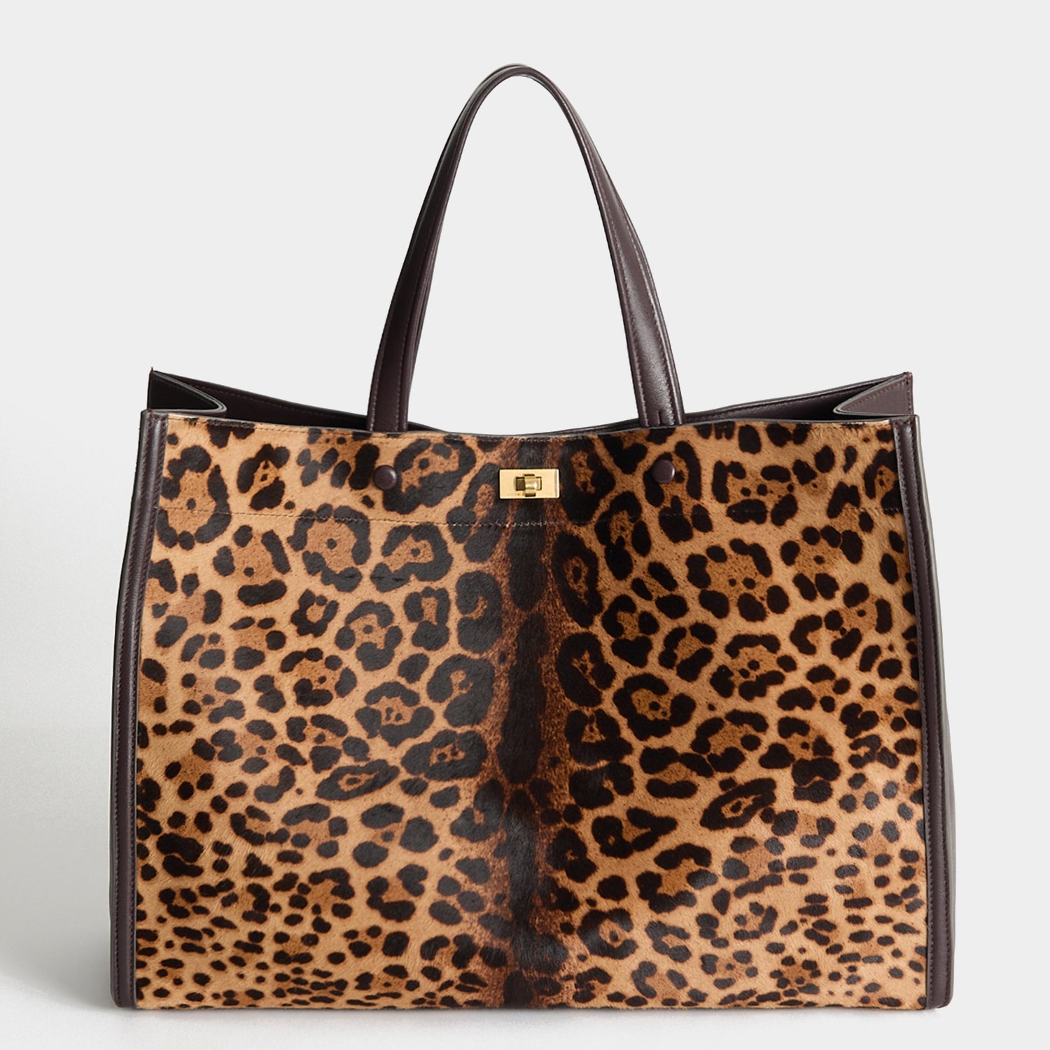 Mortimer Leopard Tote -

          
            Calf Leather in Leopard -
          

          Anya Hindmarch US
