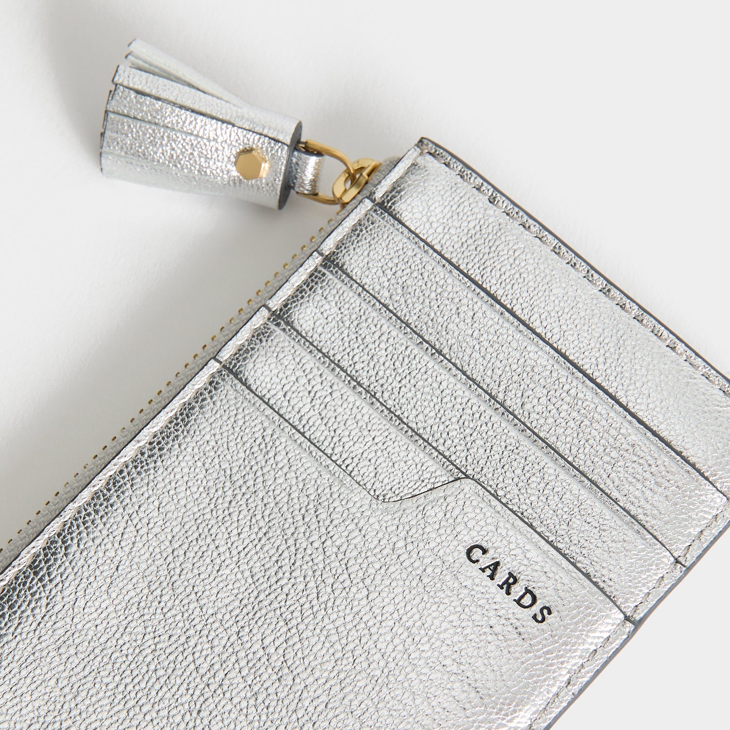 アクセサリー CTHY SILVER WALLET & CARDCASE Return to Tiffany™ Zip Card Case Wallet Silver Color Leather