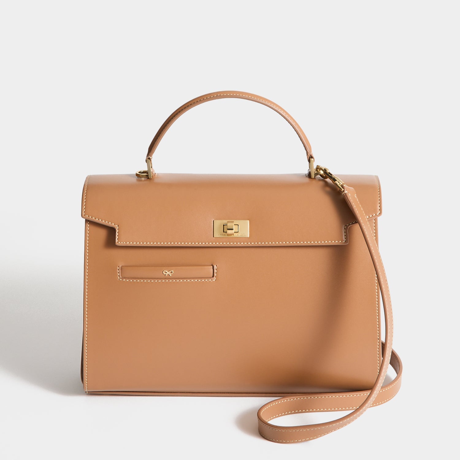 Mortimer Top Handle -

          
            Calf Leather in Pecan -
          

          Anya Hindmarch US

