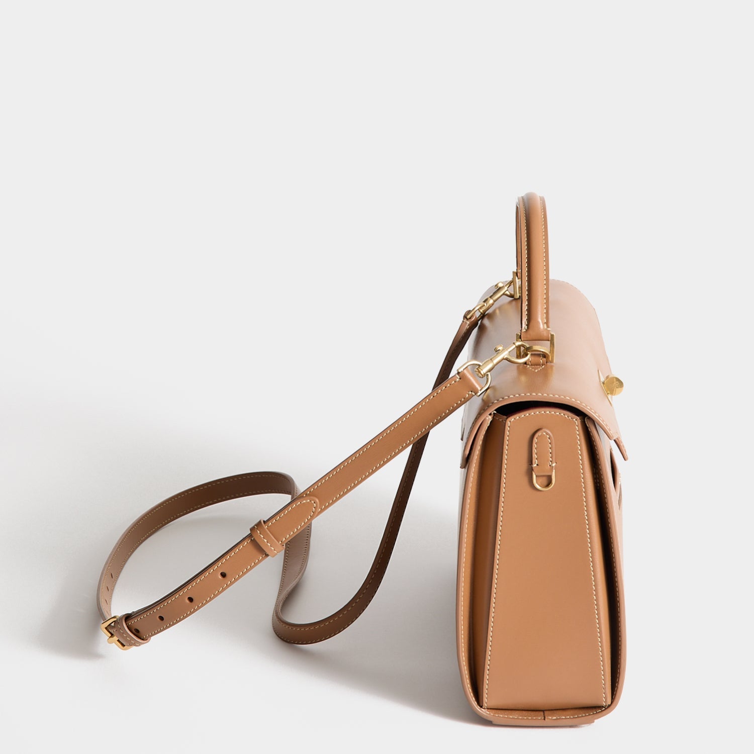 Mortimer Top Handle -

          
            Calf Leather in Pecan -
          

          Anya Hindmarch US
